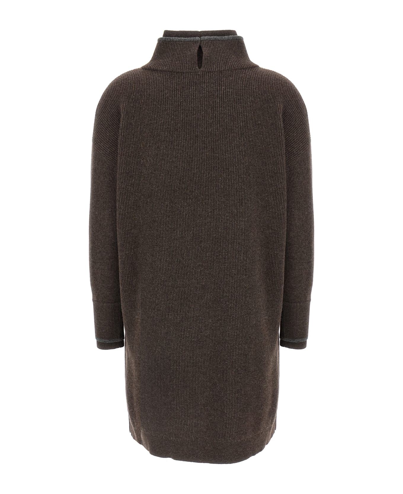 Brunello Cucinelli Double Layer Dress - Brown