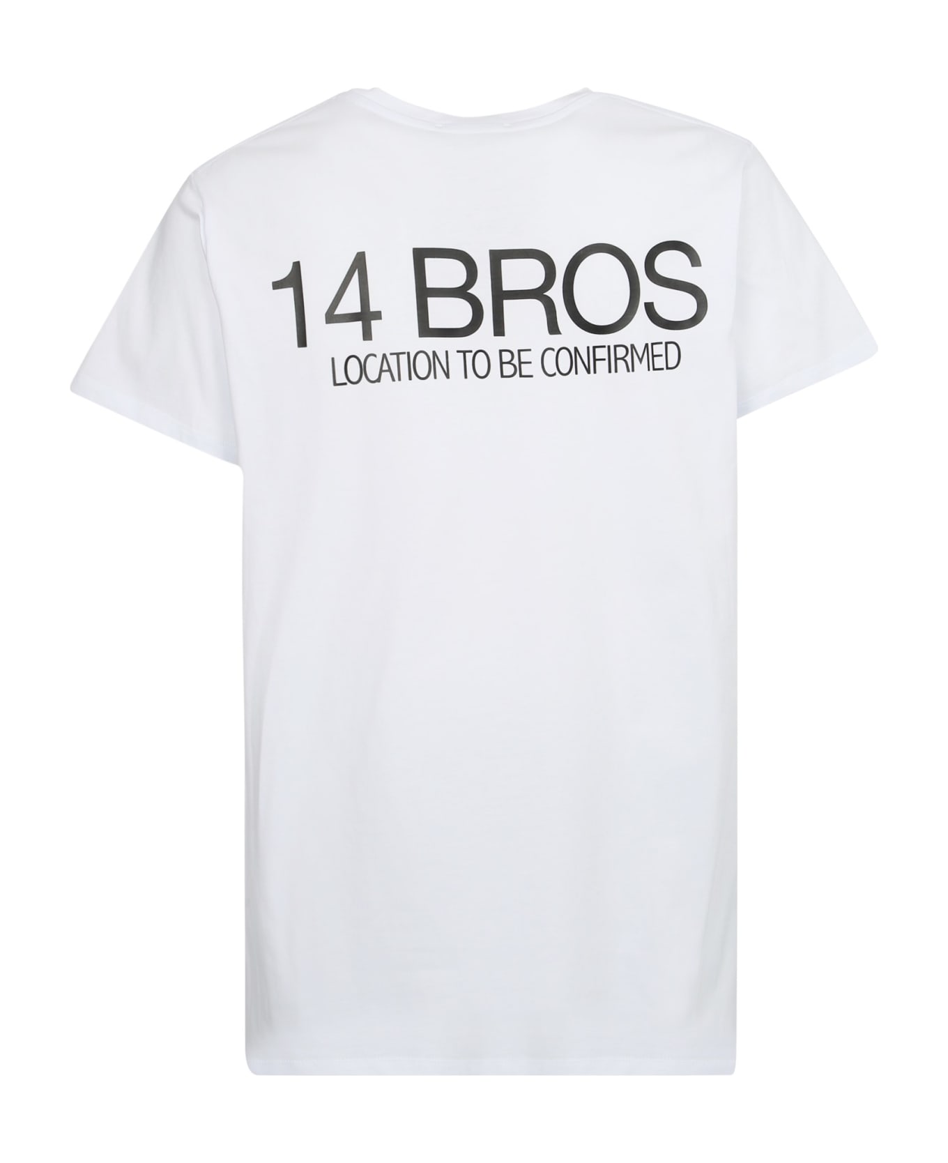 14 Bros Logo-print T-shirt - White