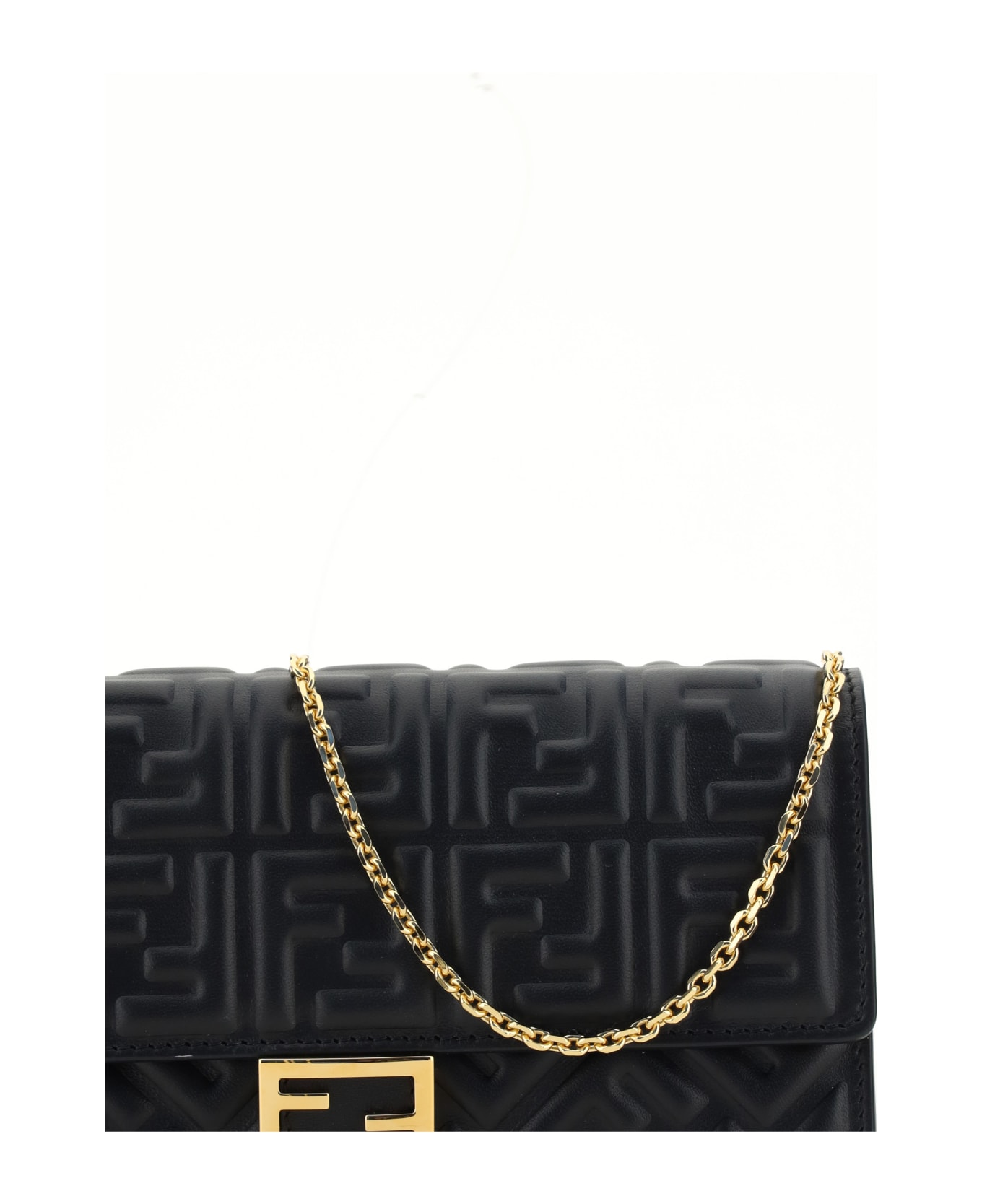 Fendi Matisse Chain Wallet - BLACK