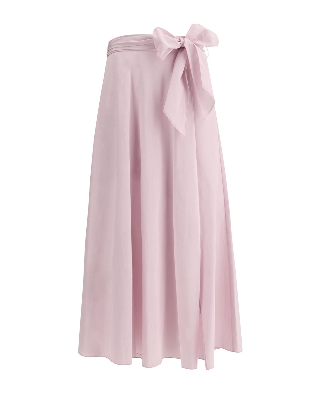Forte_Forte Taffeta Wallet Skirt - Oyster