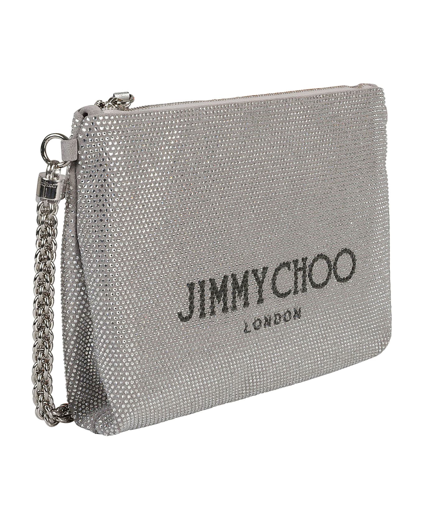 Jimmy Choo Calle Shoulder Bag - Silver/Black