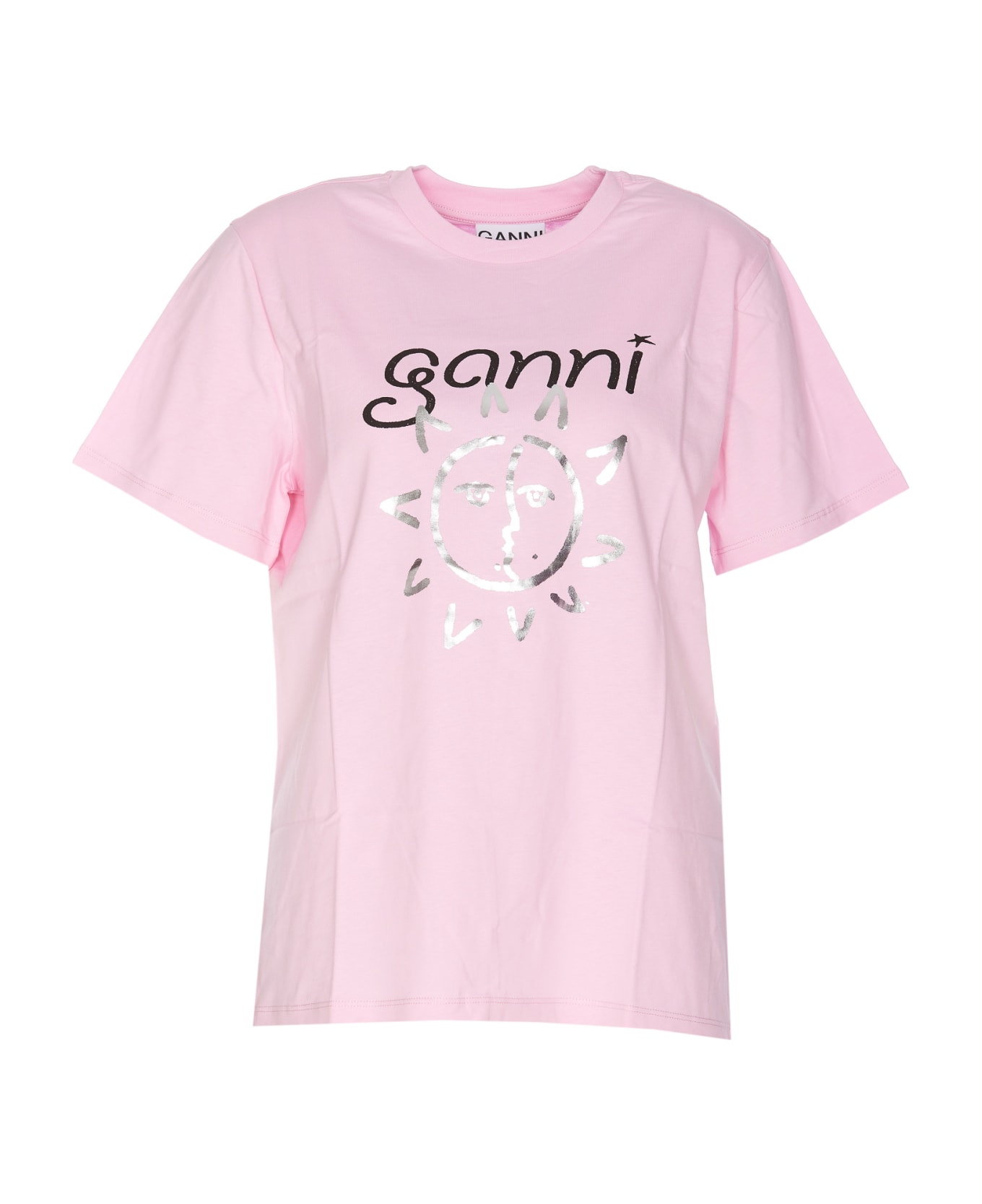 Ganni Sun T-shirt - Pink Tシャツ