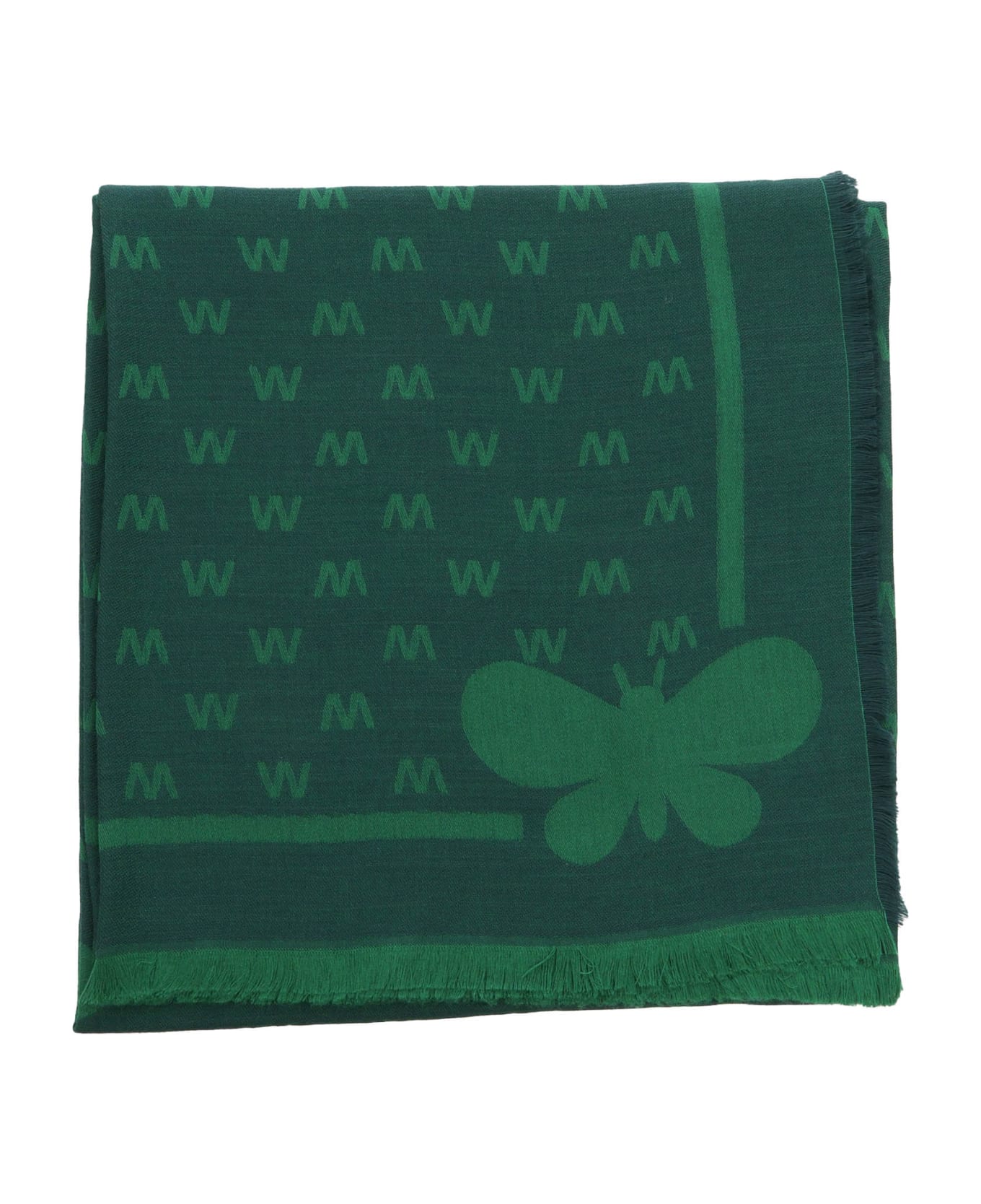 Weekend Max Mara Dire Emerald Scarf - GREEN