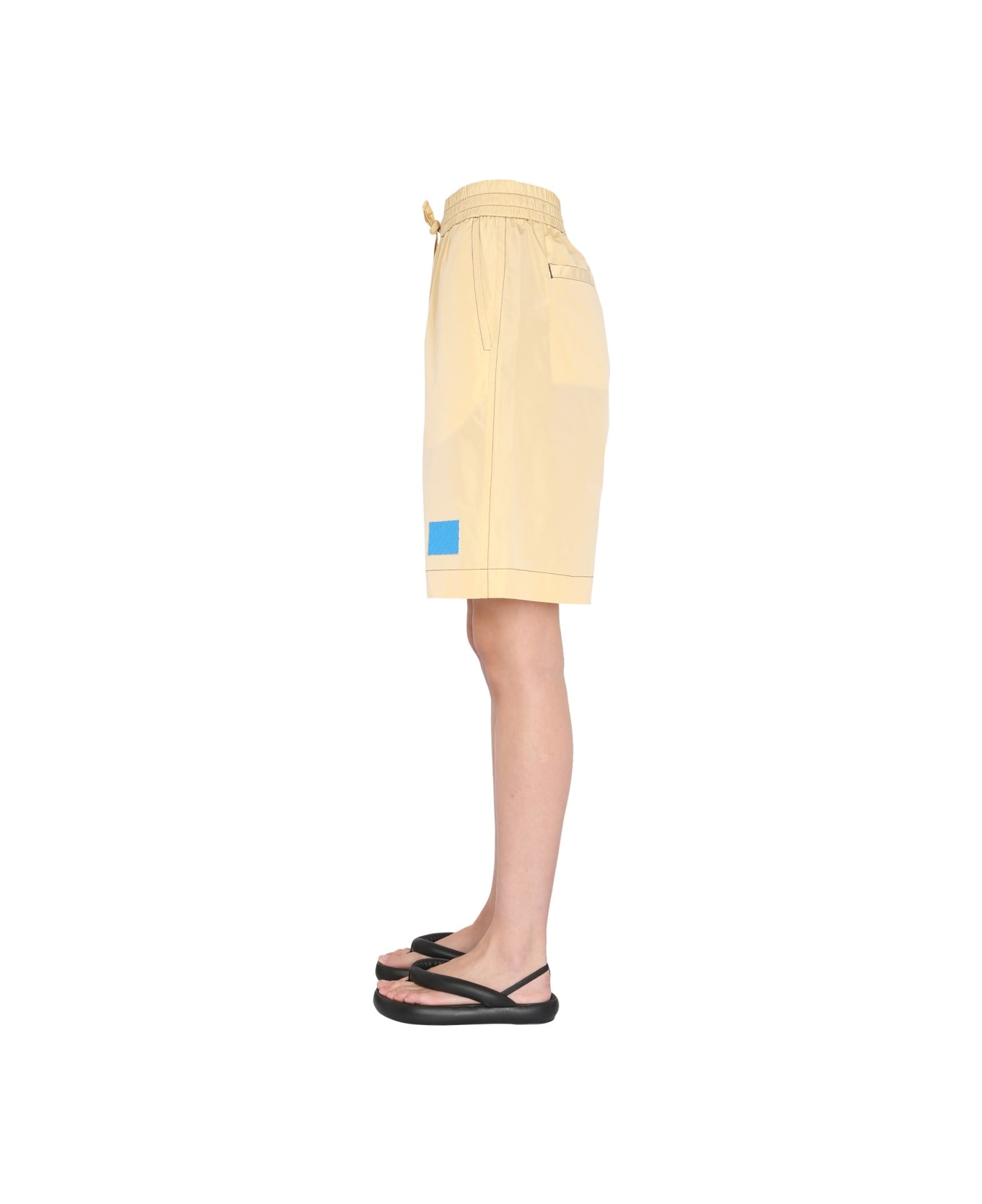 Sunnei Patch Shorts - BEIGE