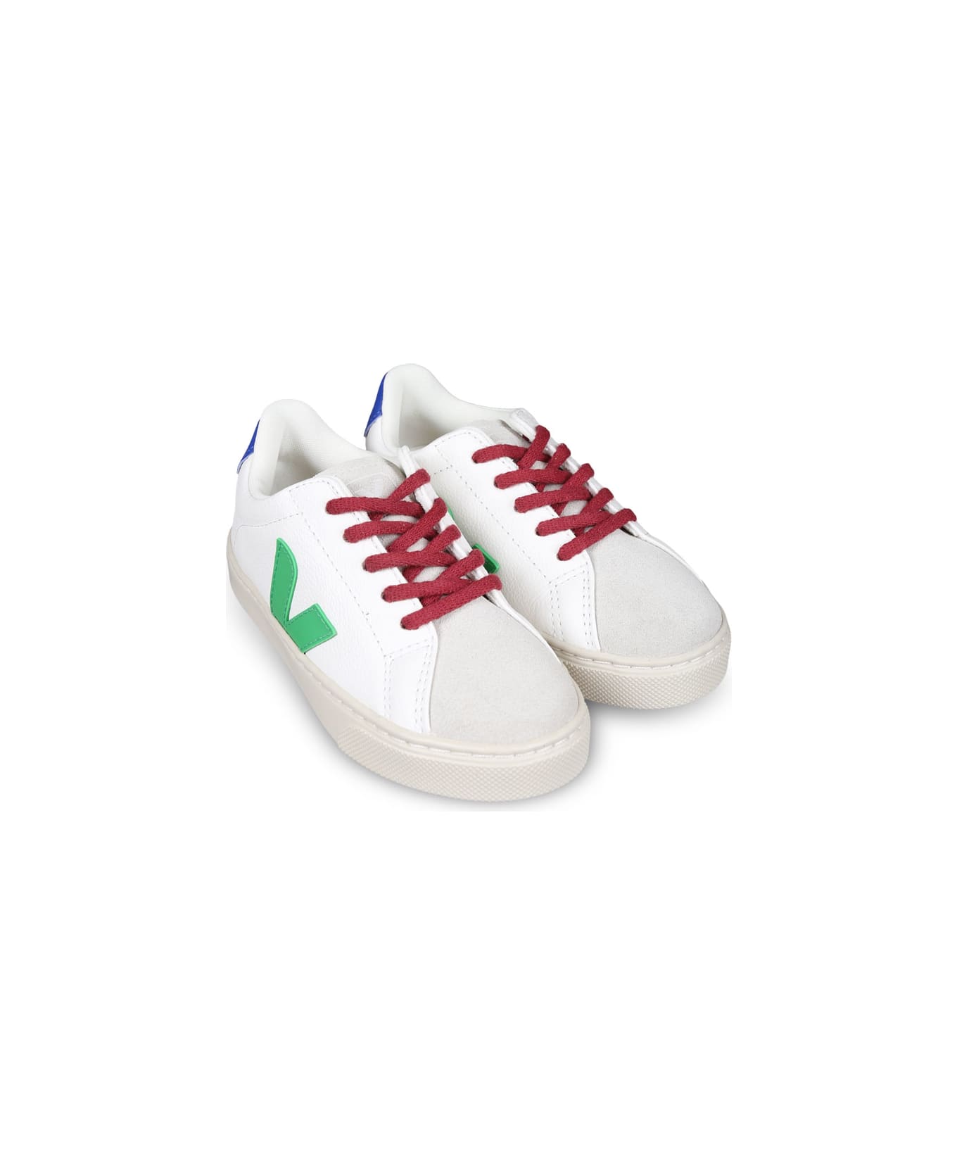 Veja White Sneakers For Kids With Logo - White