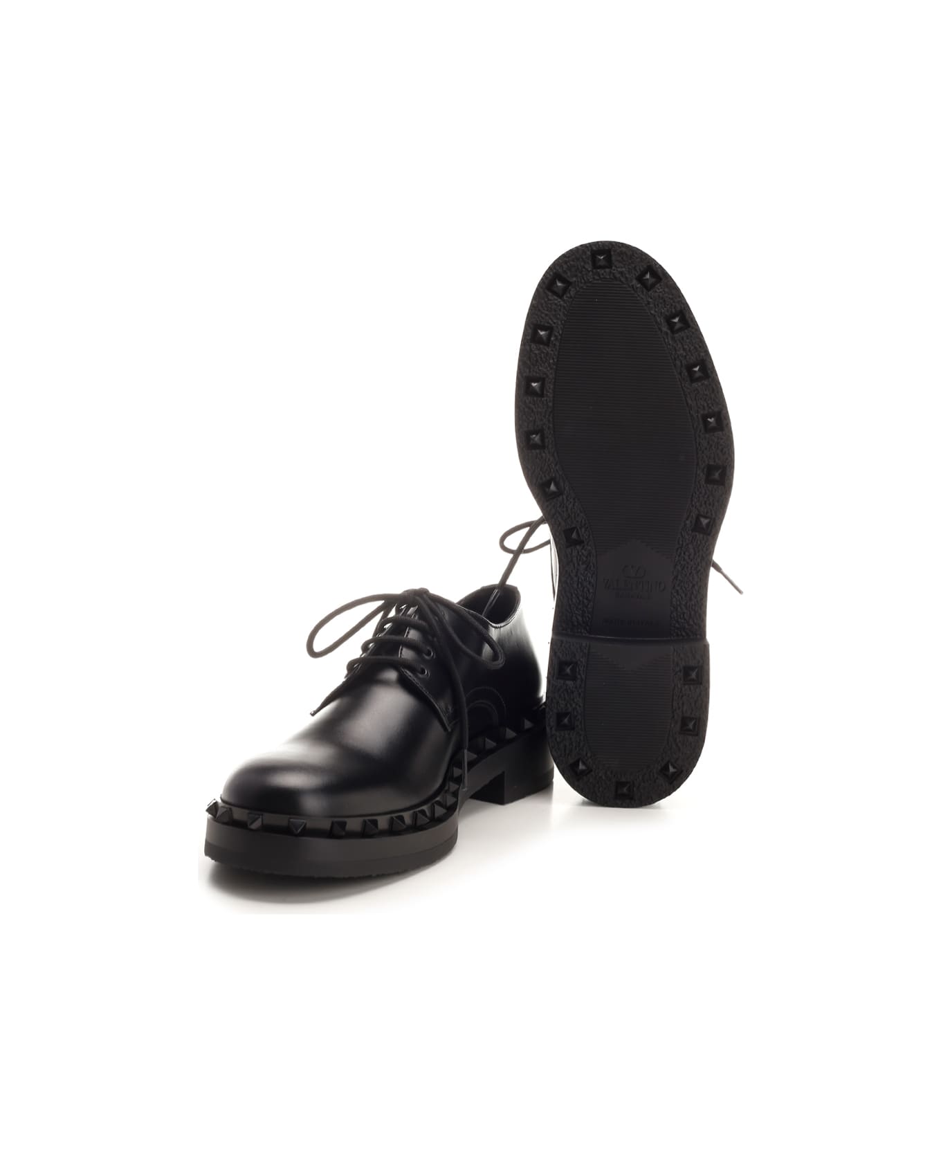 Valentino Garavani 'rockstud' Derby Shoes - Black