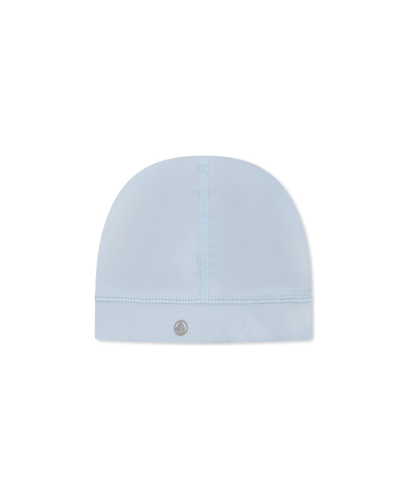 Petit Bateau Light Blue Hat For Baby Boy With Logo - Light Blue