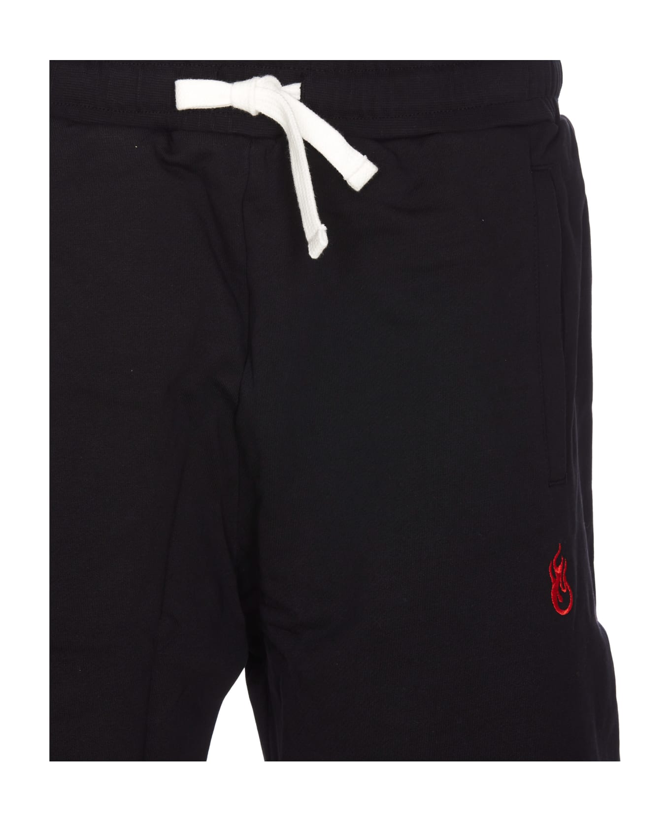 Vision of Super Shorts With Flames Logo - Black