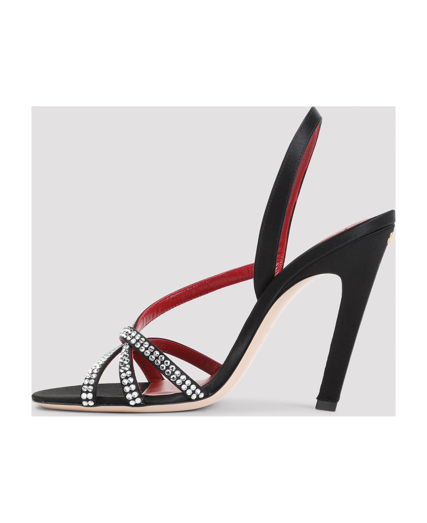 Valentino Garavani Viscose Sandals - U Nero Crystal
