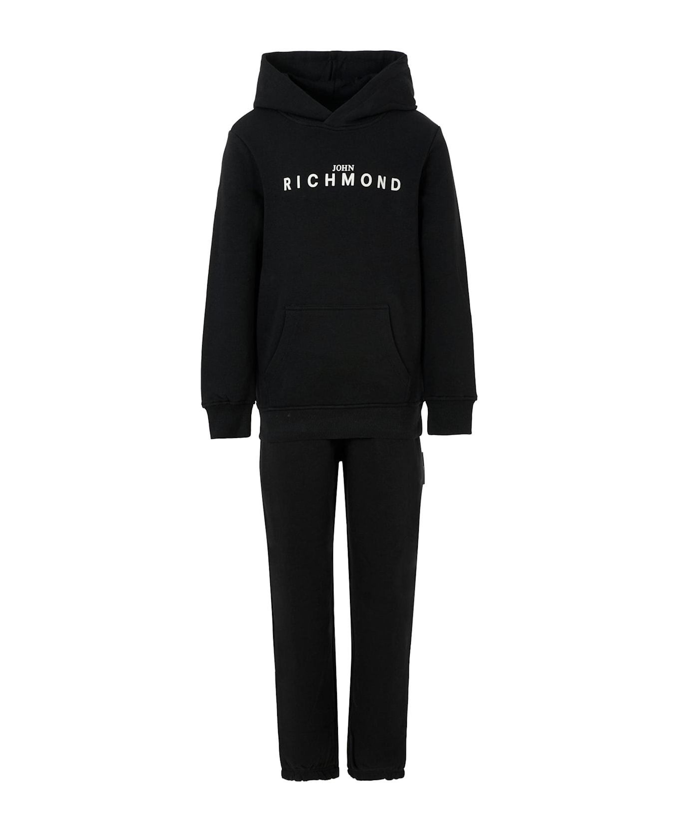 Richmond Black Suit For Boy With Logo - Black