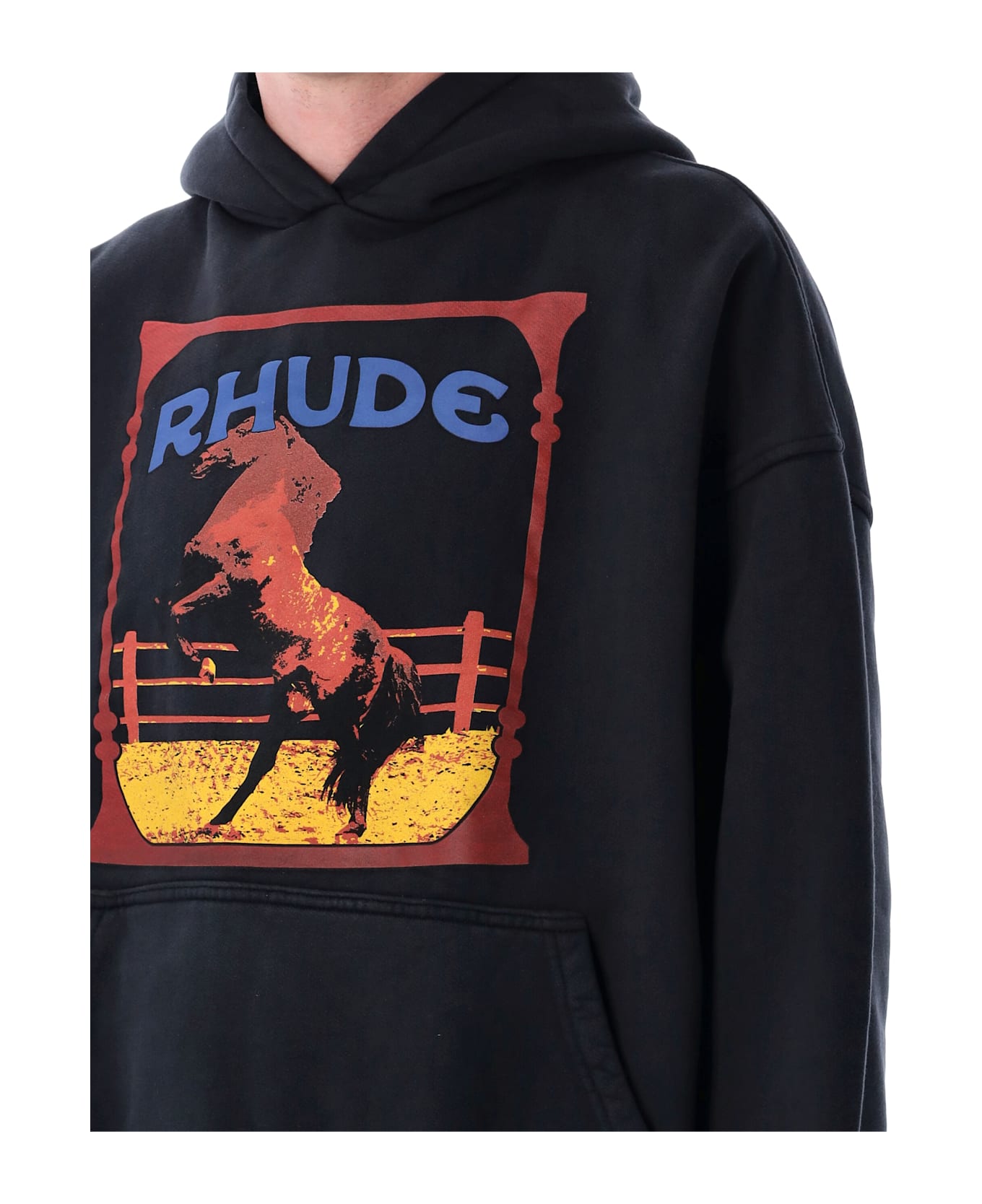 Rhude Cadre Hoodie - VINTAGE BLACK
