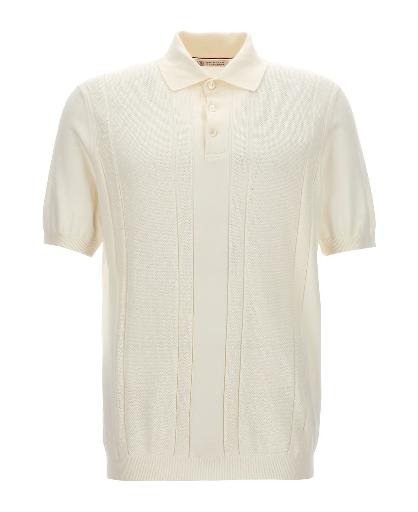 Brunello Cucinelli Cotton Polo Shirt - White ポロシャツ