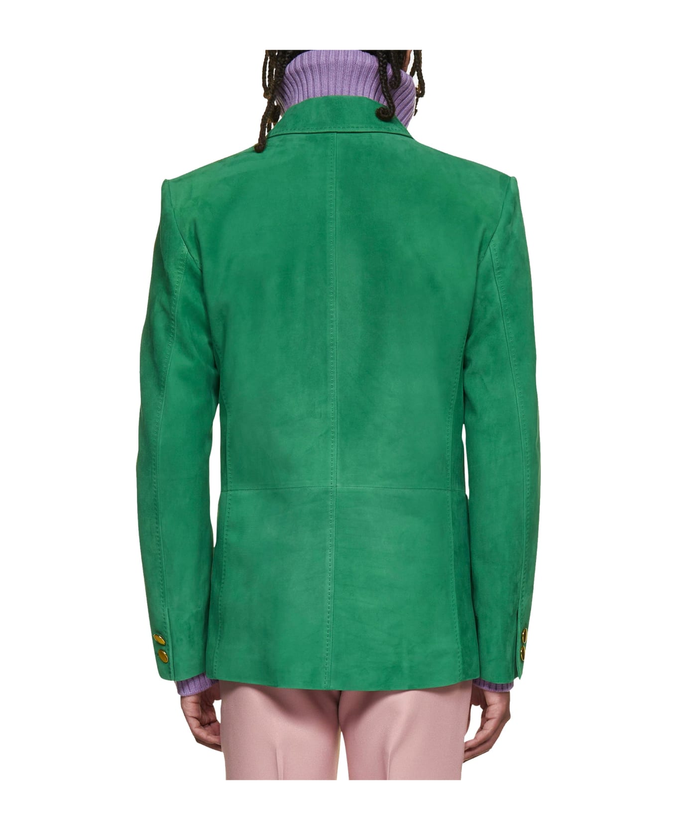 Gucci Suede Jacket - Green