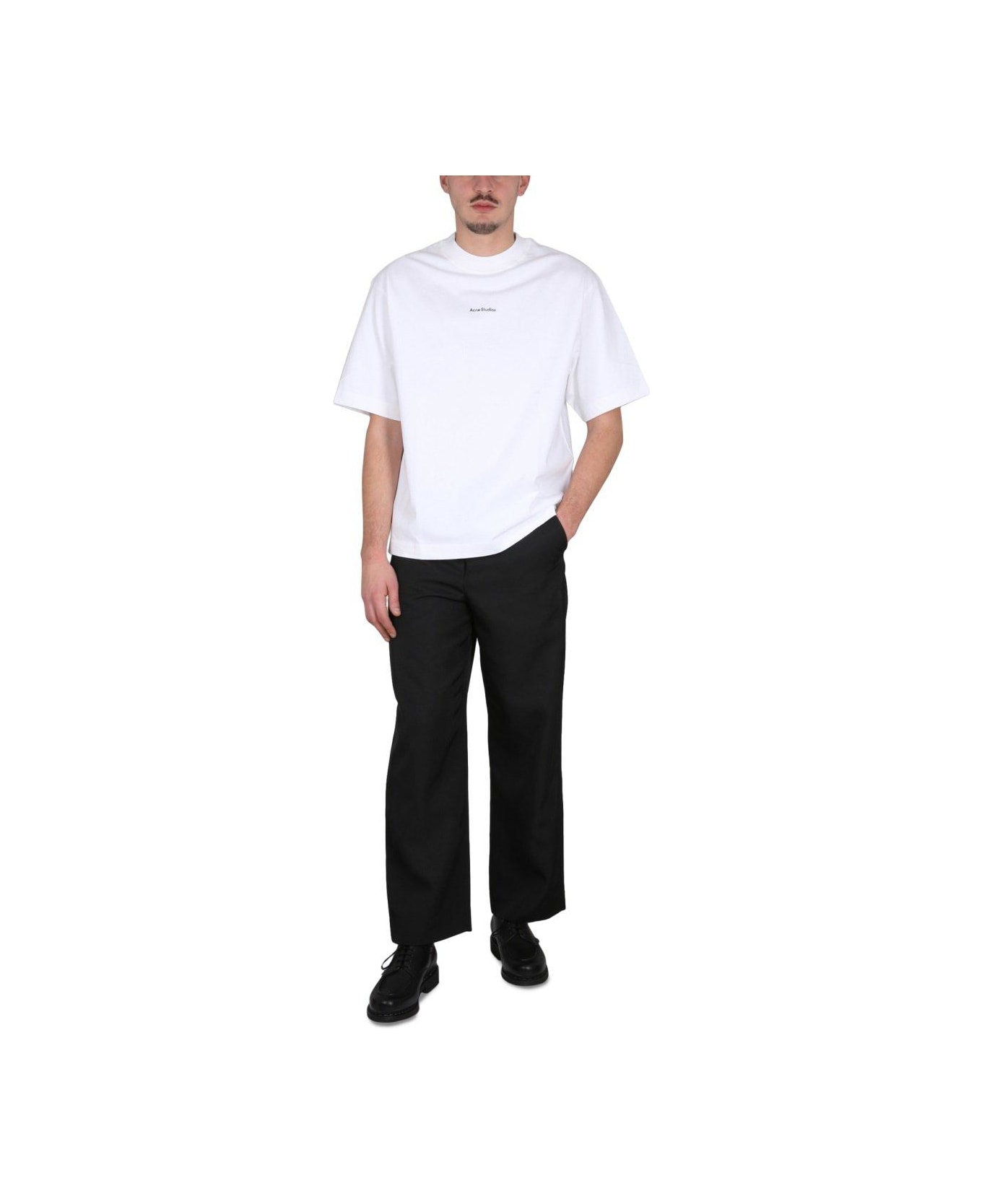 Acne Studios Cropped Pants - BLACK