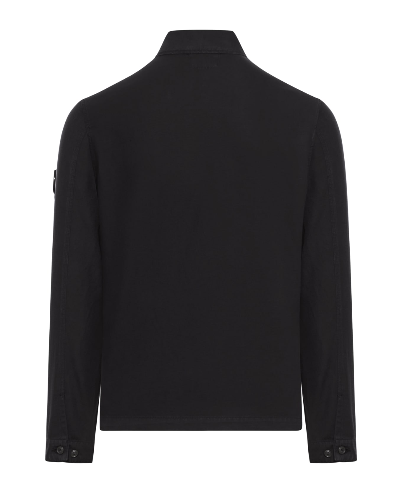C.P. Company Cotton/linen Overshirt - Black