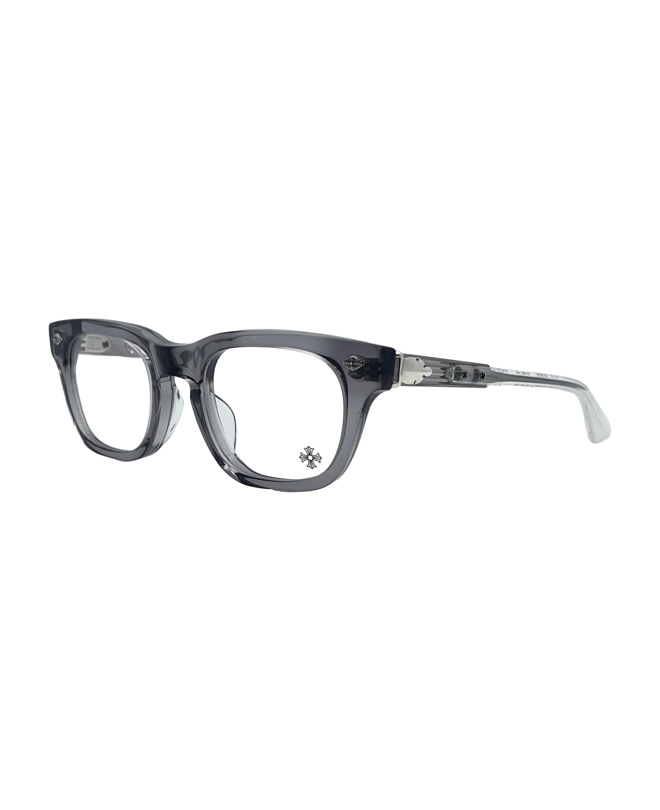 Chrome Hearts Baggins - Graphite / Crystal Rx Glasses - grey crystal アイウェア