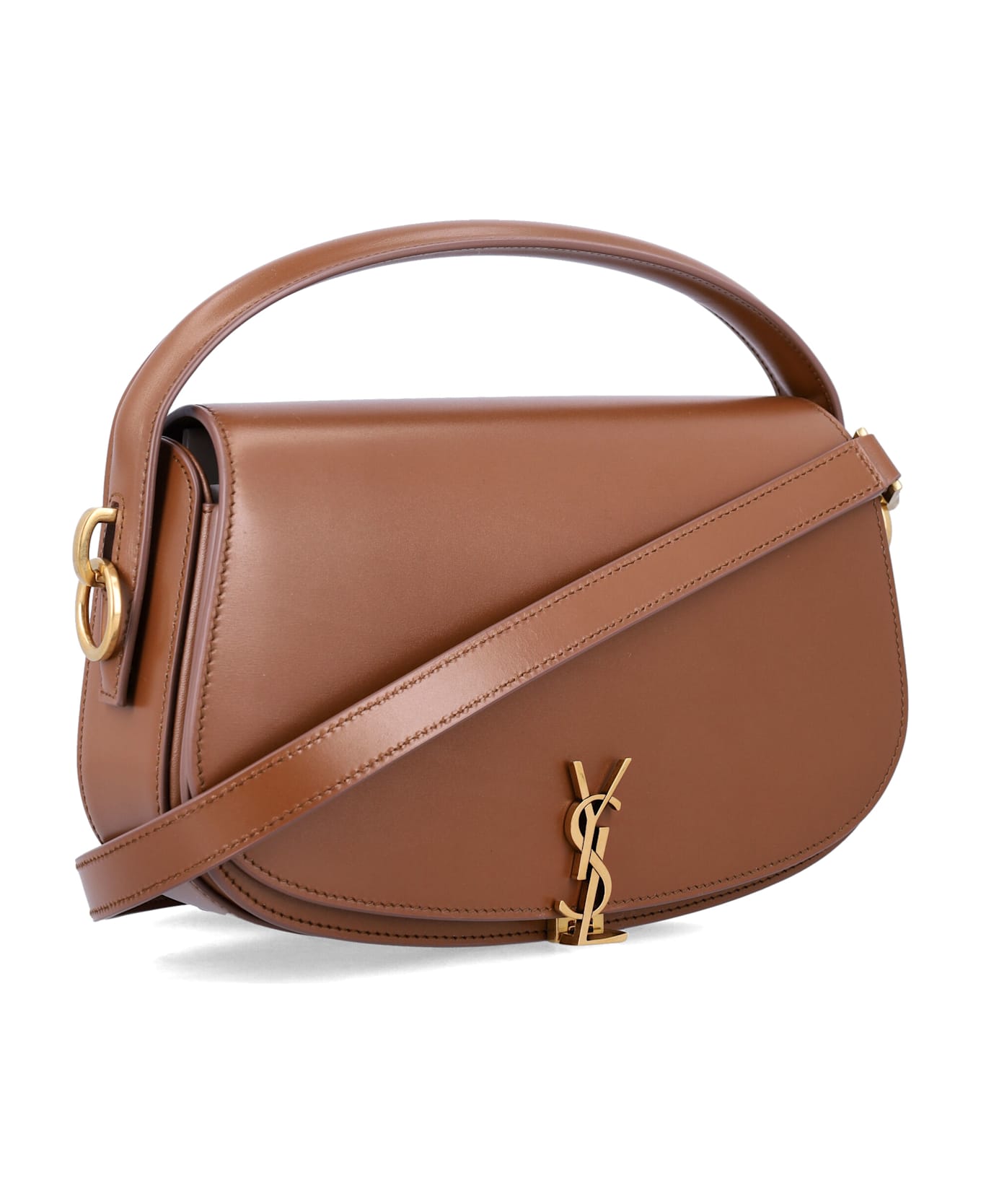Saint Laurent Voltaire Leather Shoulder Bag - FOX