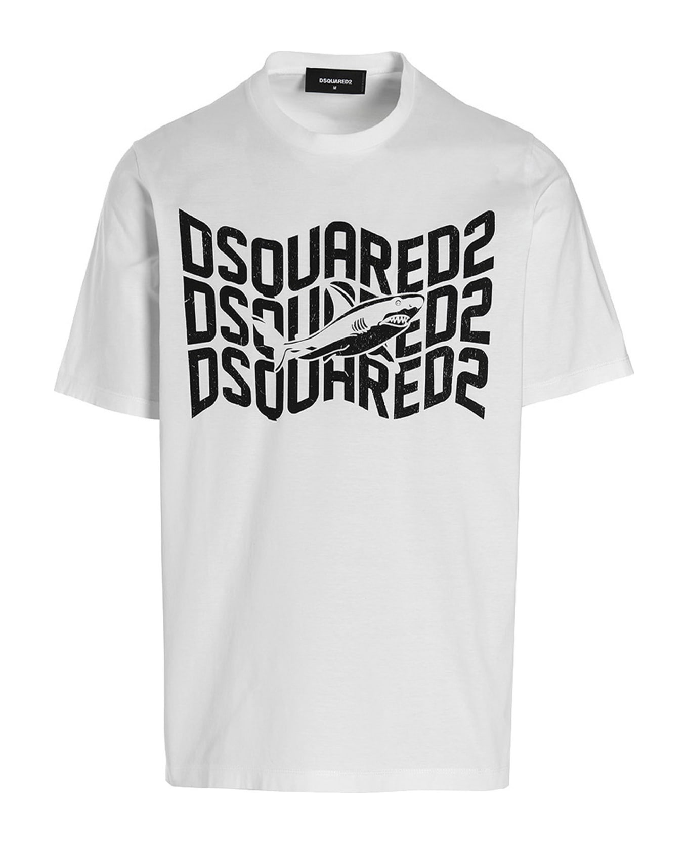 Dsquared2 T-shirt 'shark Slouch' - White
