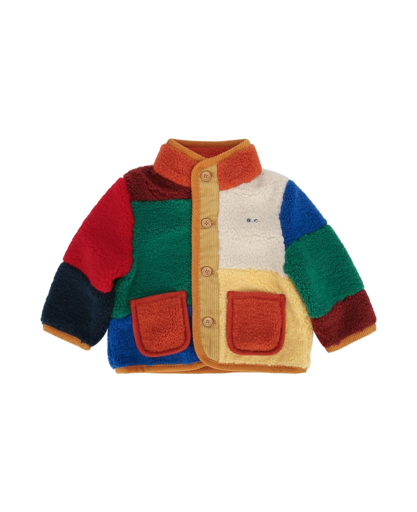 Bobo Choses Baby Color Block Sheepskin Jacket - MULTICOLOR