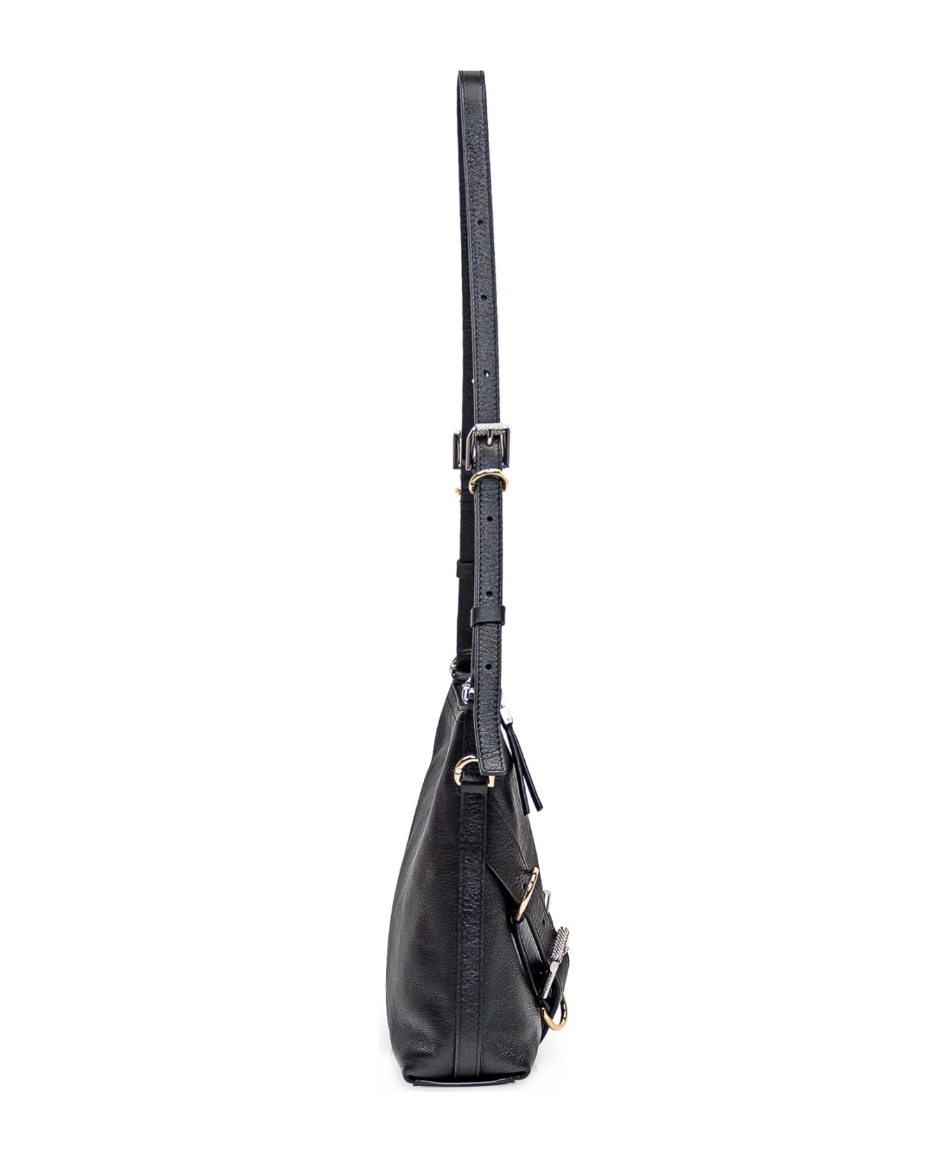Givenchy Voyou Leather Crossbody Bag - BLACK ショルダーバッグ