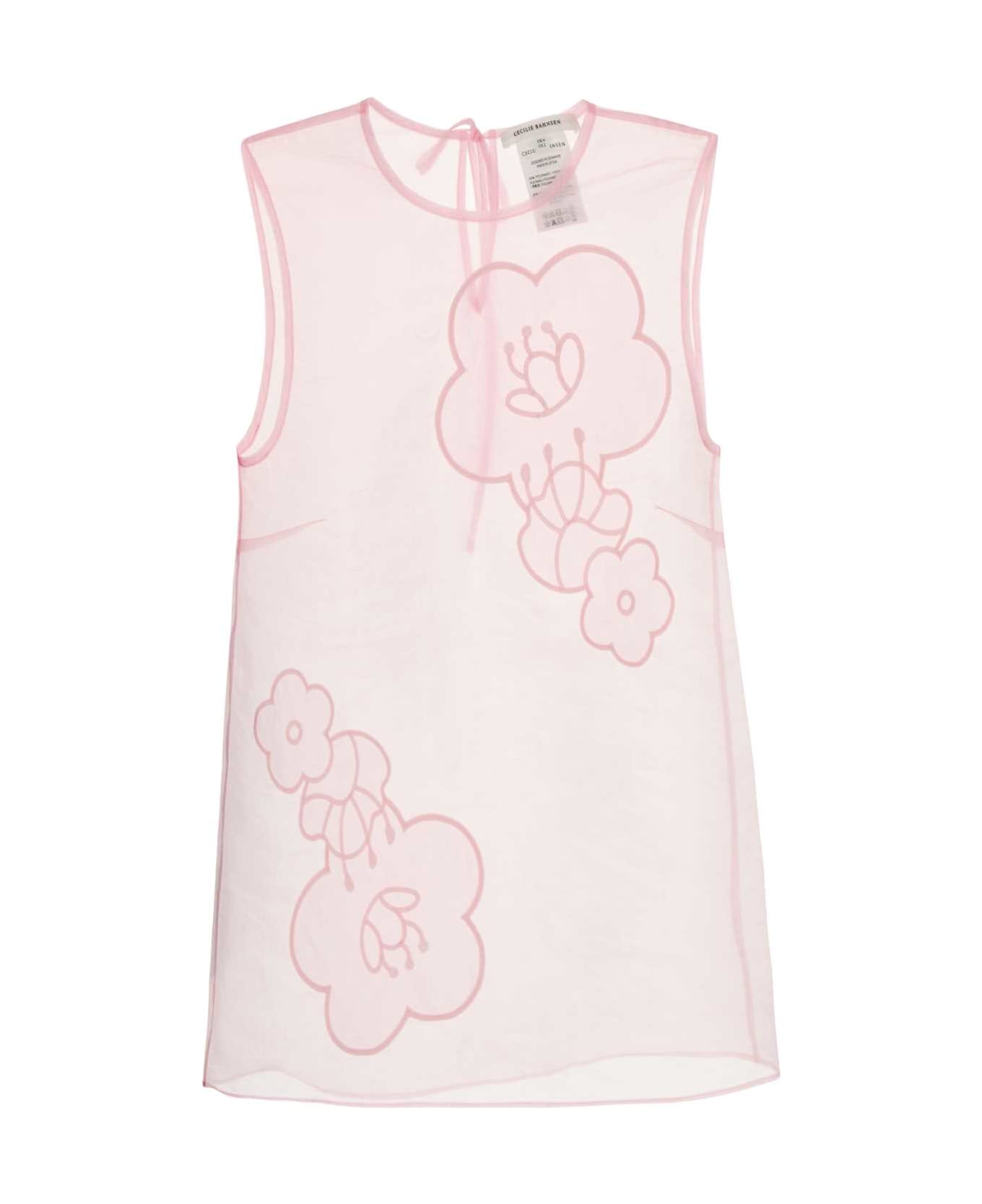 Cecilie Bahnsen Pink Organza Alba Top - BLUSHPINK