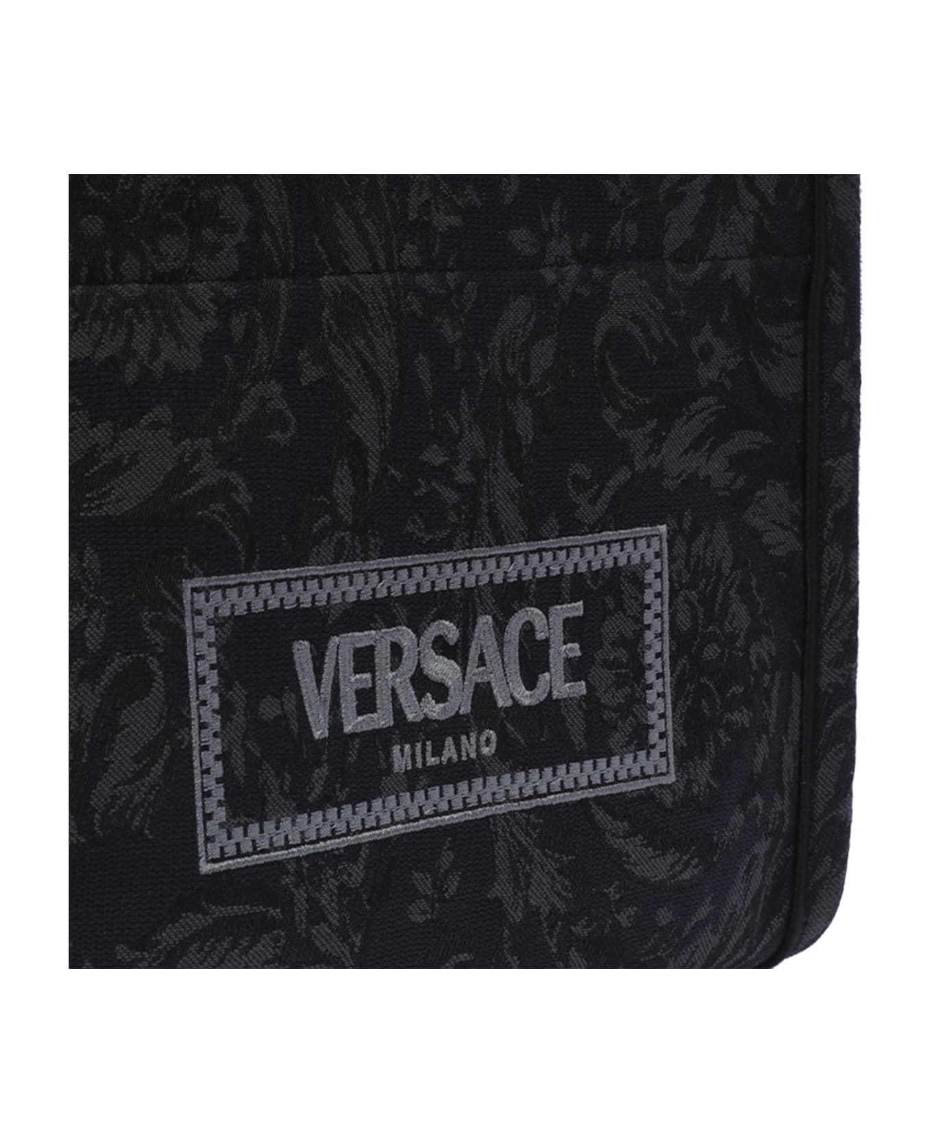 Versace Small Athena Barocco Shopper - Black
