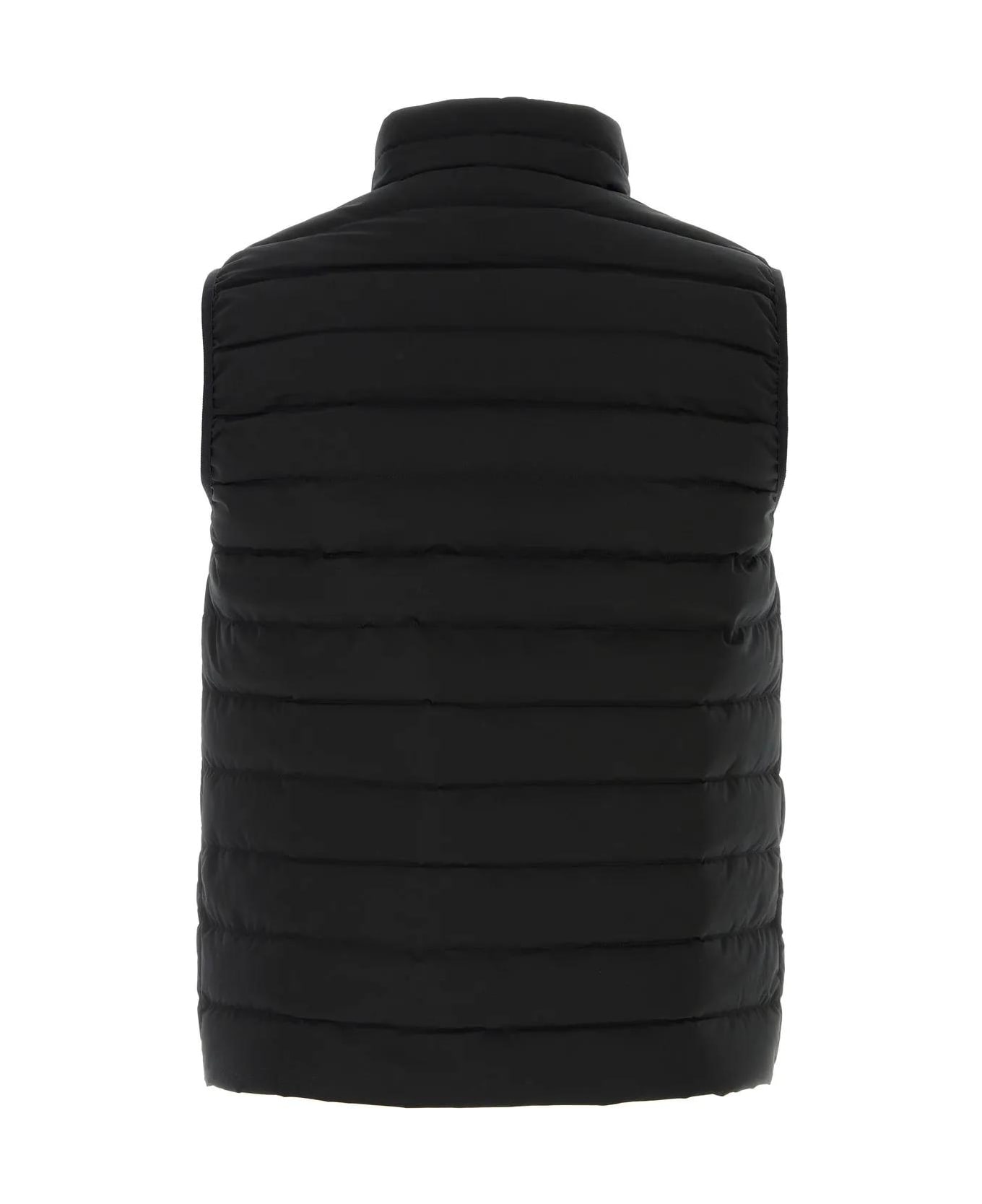 Emporio Armani Black Polyester Sleeveless Down Jacket - BLACK