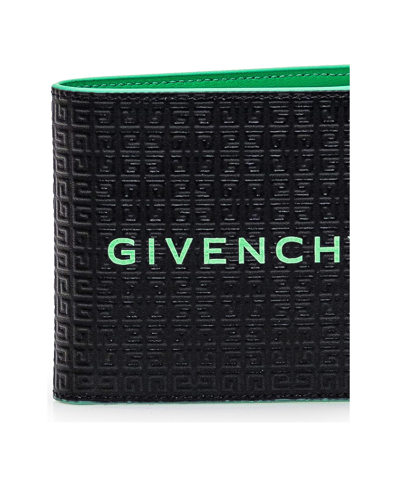 Givenchy Leather Wallet - BLACK GREEN