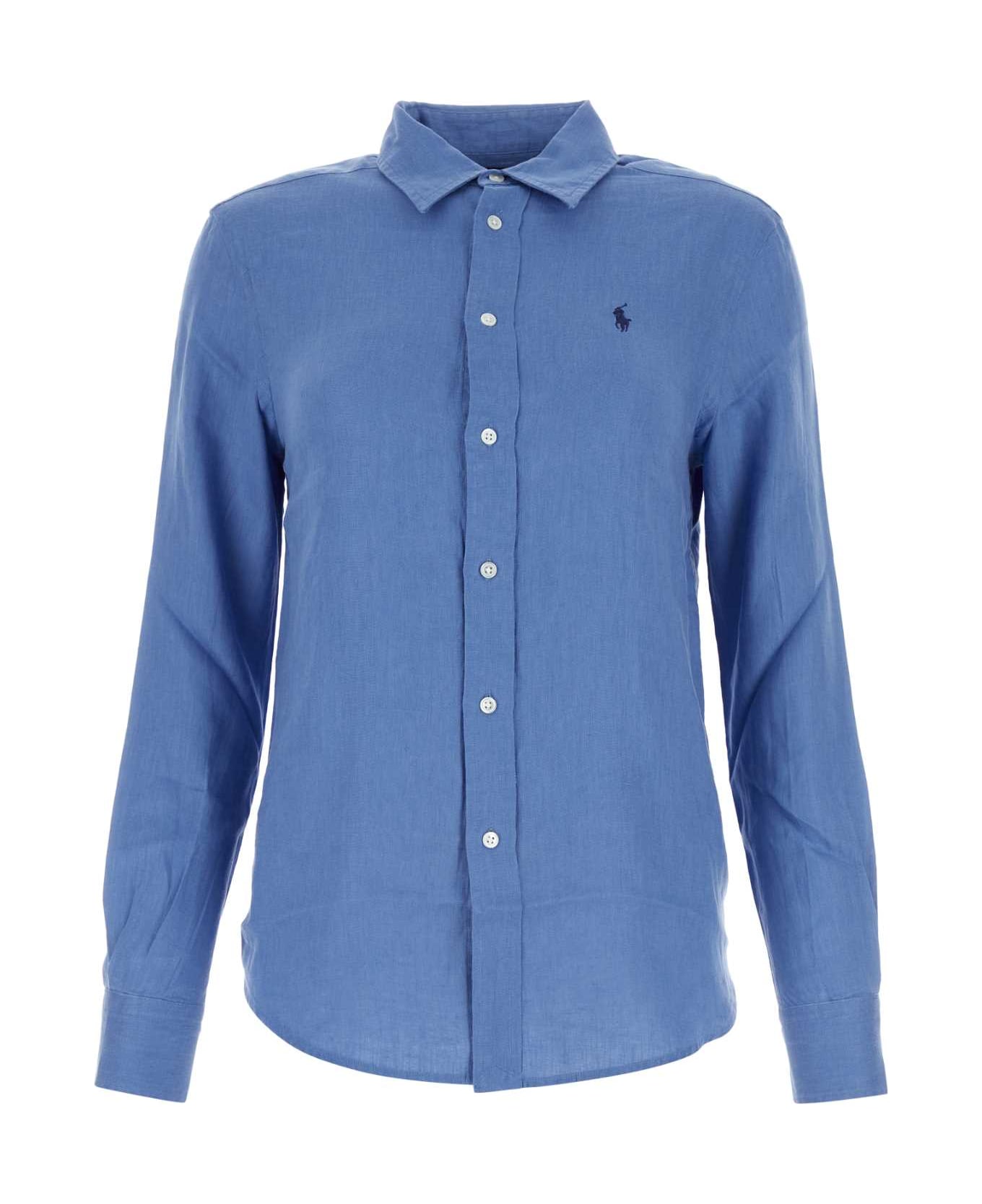Polo Ralph Lauren Turquoise Linen Shirt - RIGBLUE
