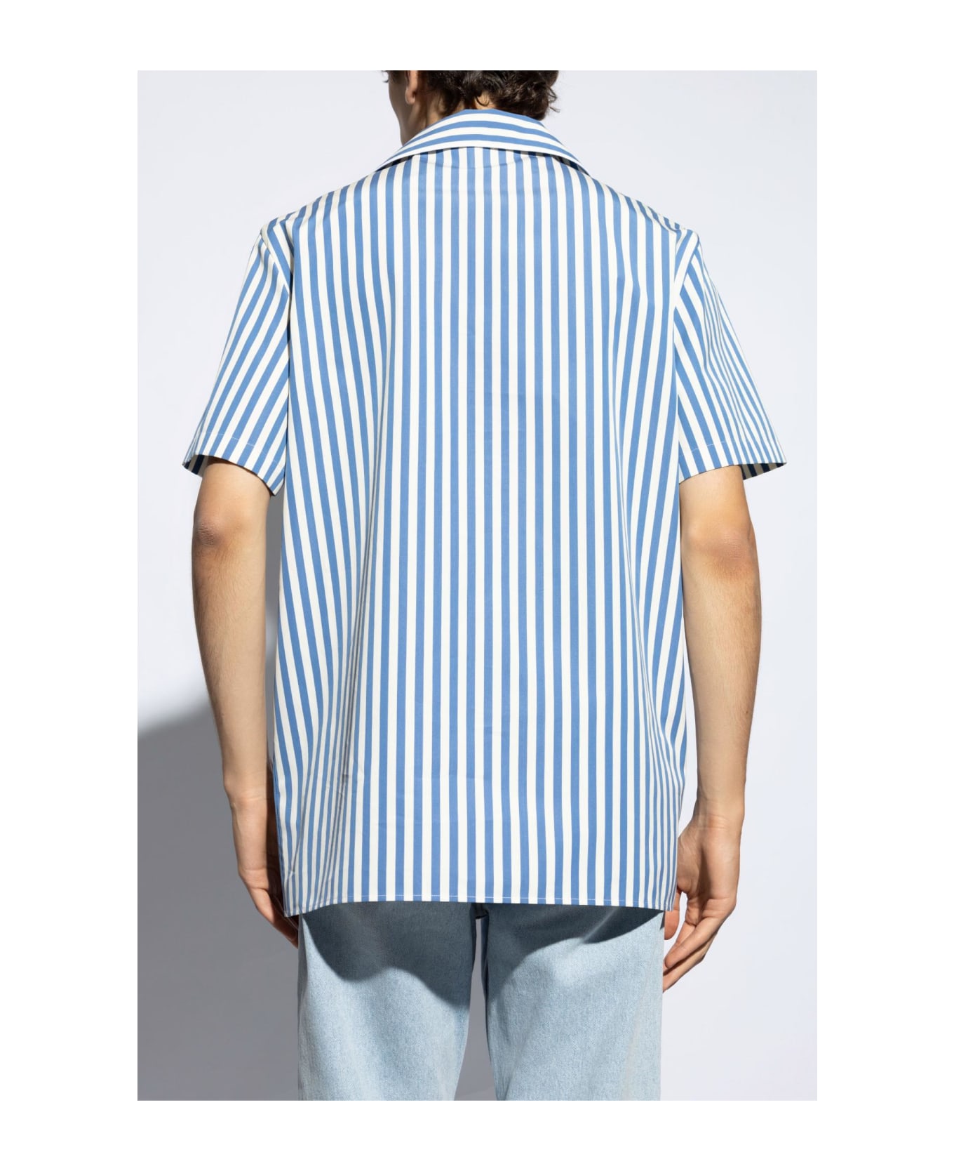 Balmain Shirt With Logo - Azzurro