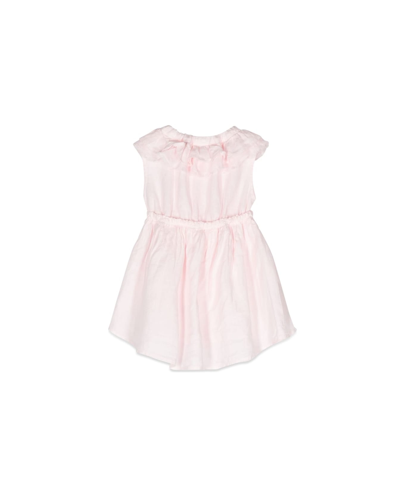 Il Gufo Dress With Ruffle Collar - PINK