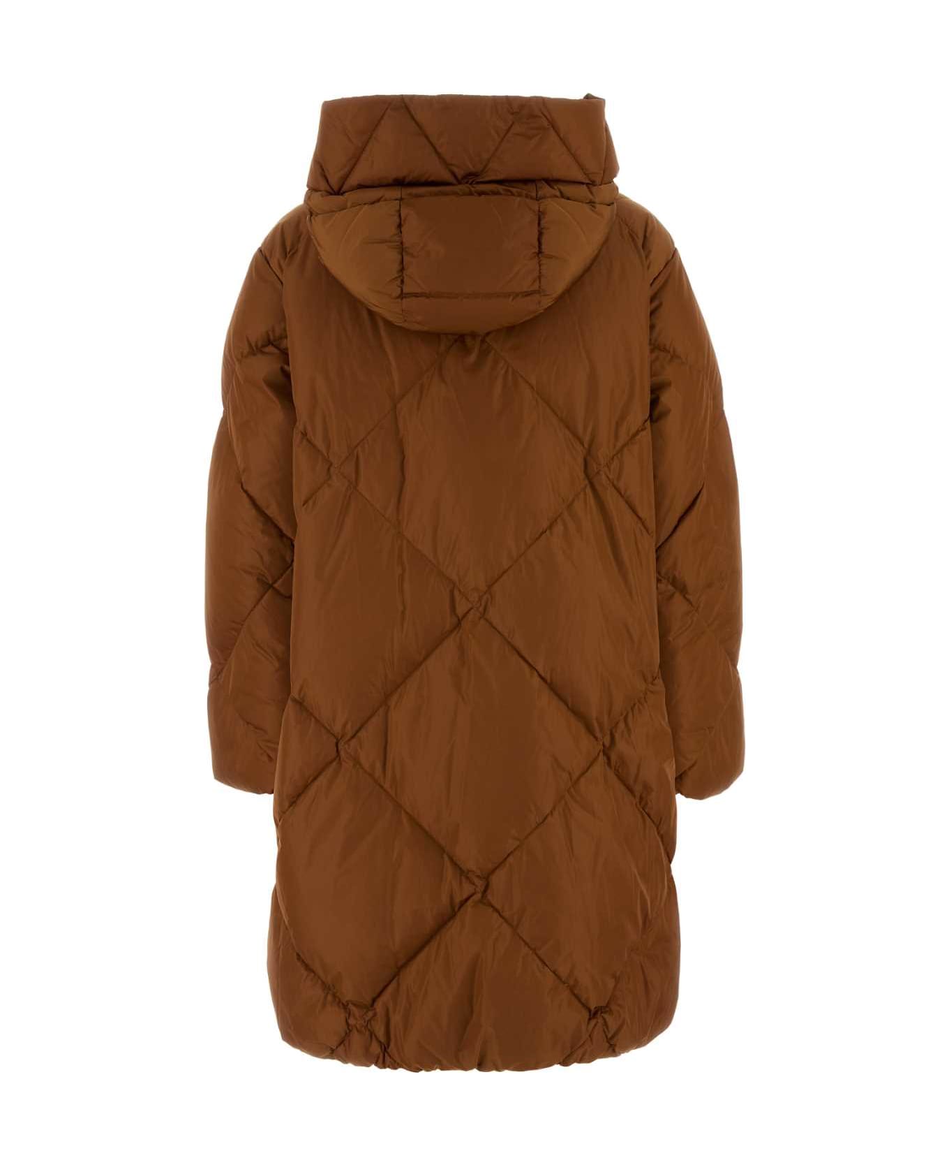 Weekend Max Mara Caramel Nylon Guelfo Down Jacket - RUST