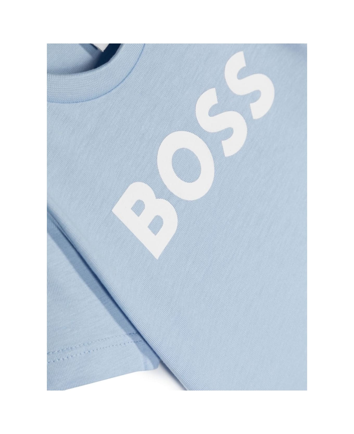 Hugo Boss T-shirt With Print - Light blue