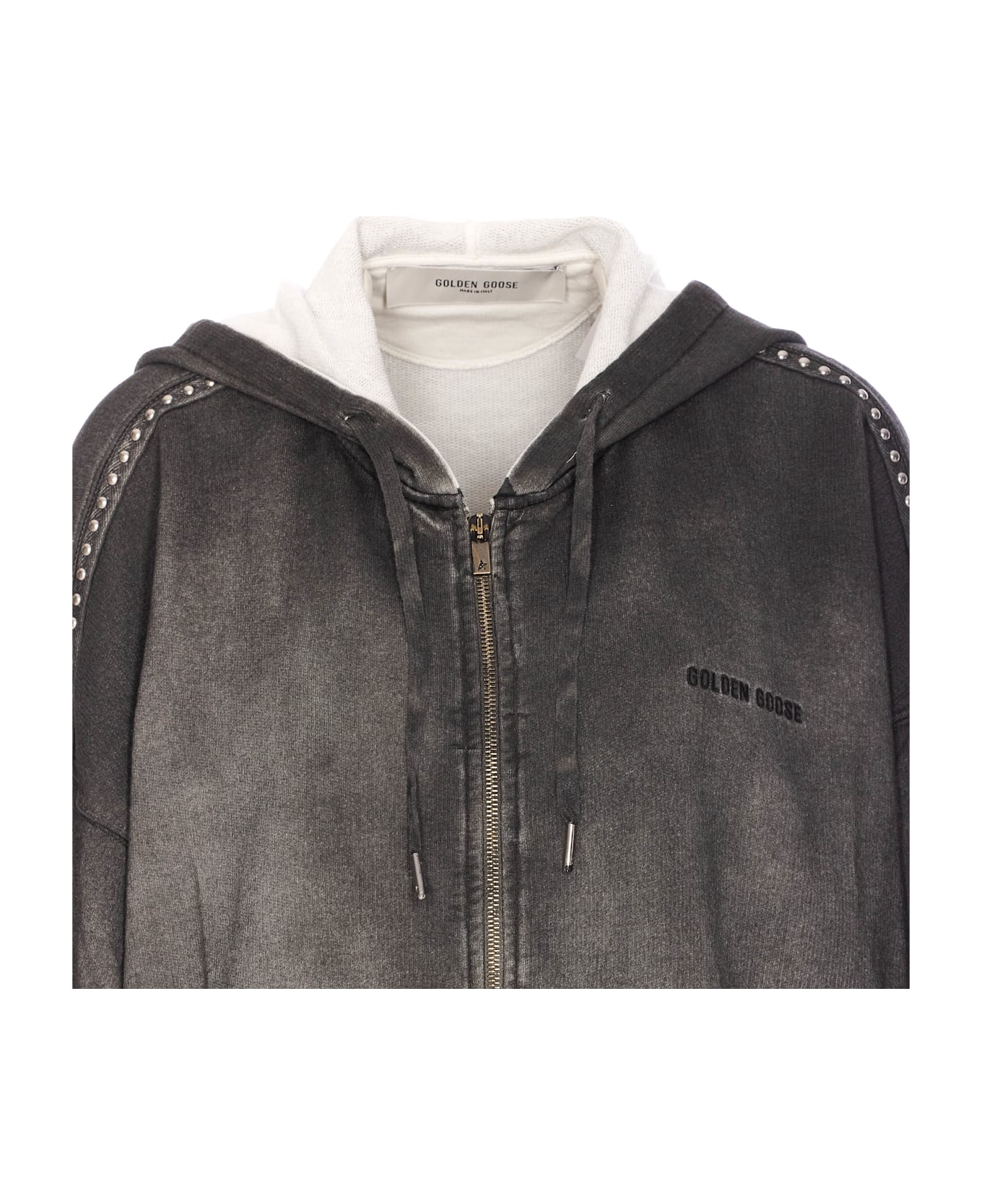 Golden Goose Zip Up Sweatshirt - Grey