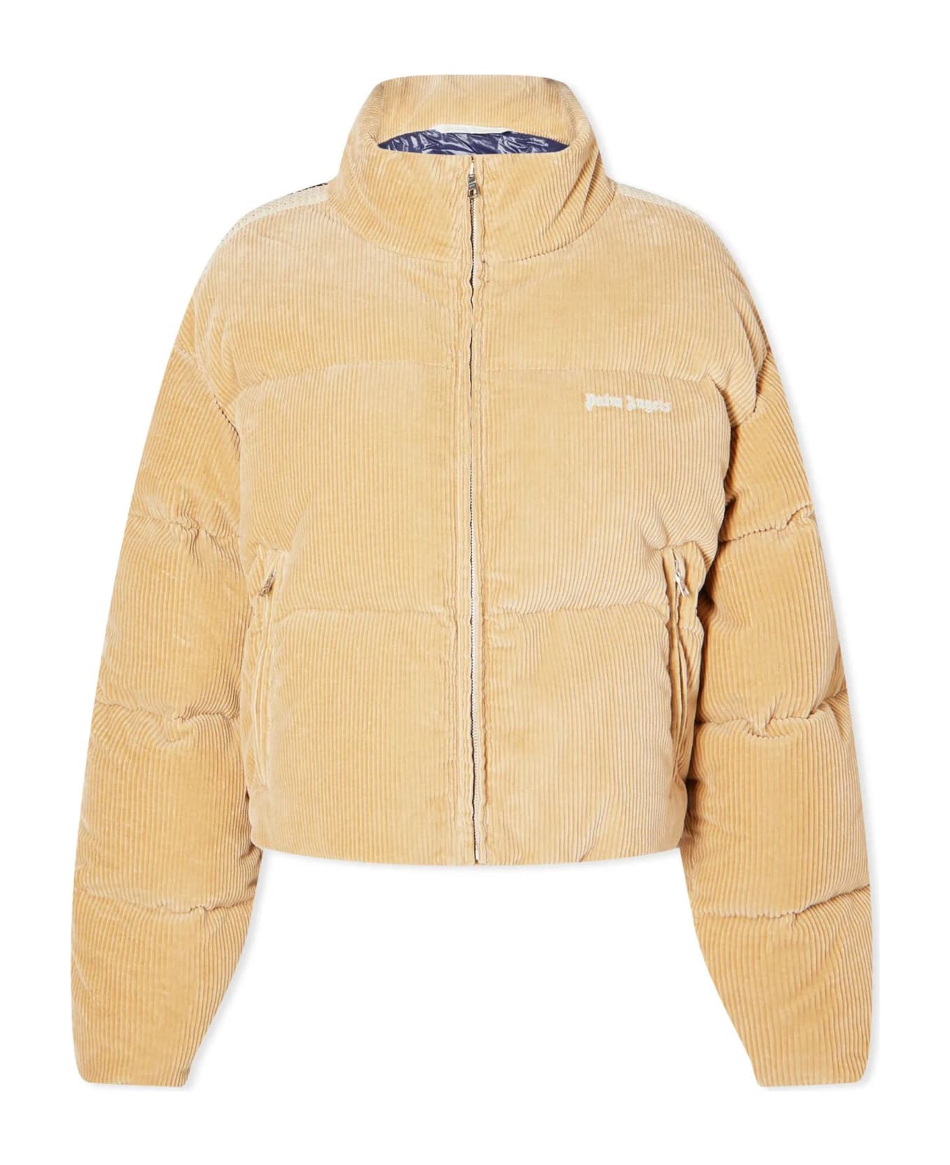 Palm Angels Corduroy Puffer Jacket - beige
