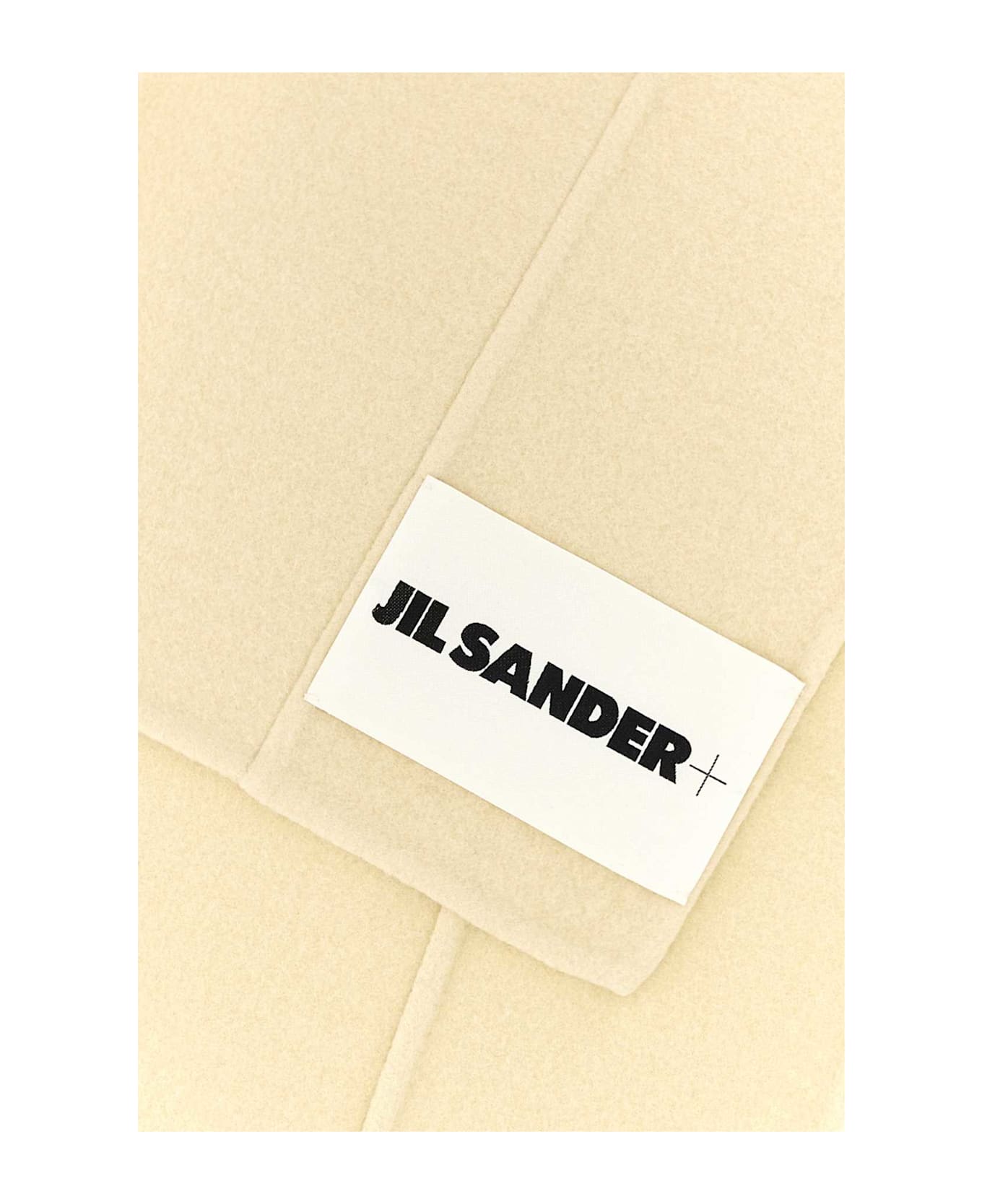 Jil Sander Cream Wool Scarf - PEARL