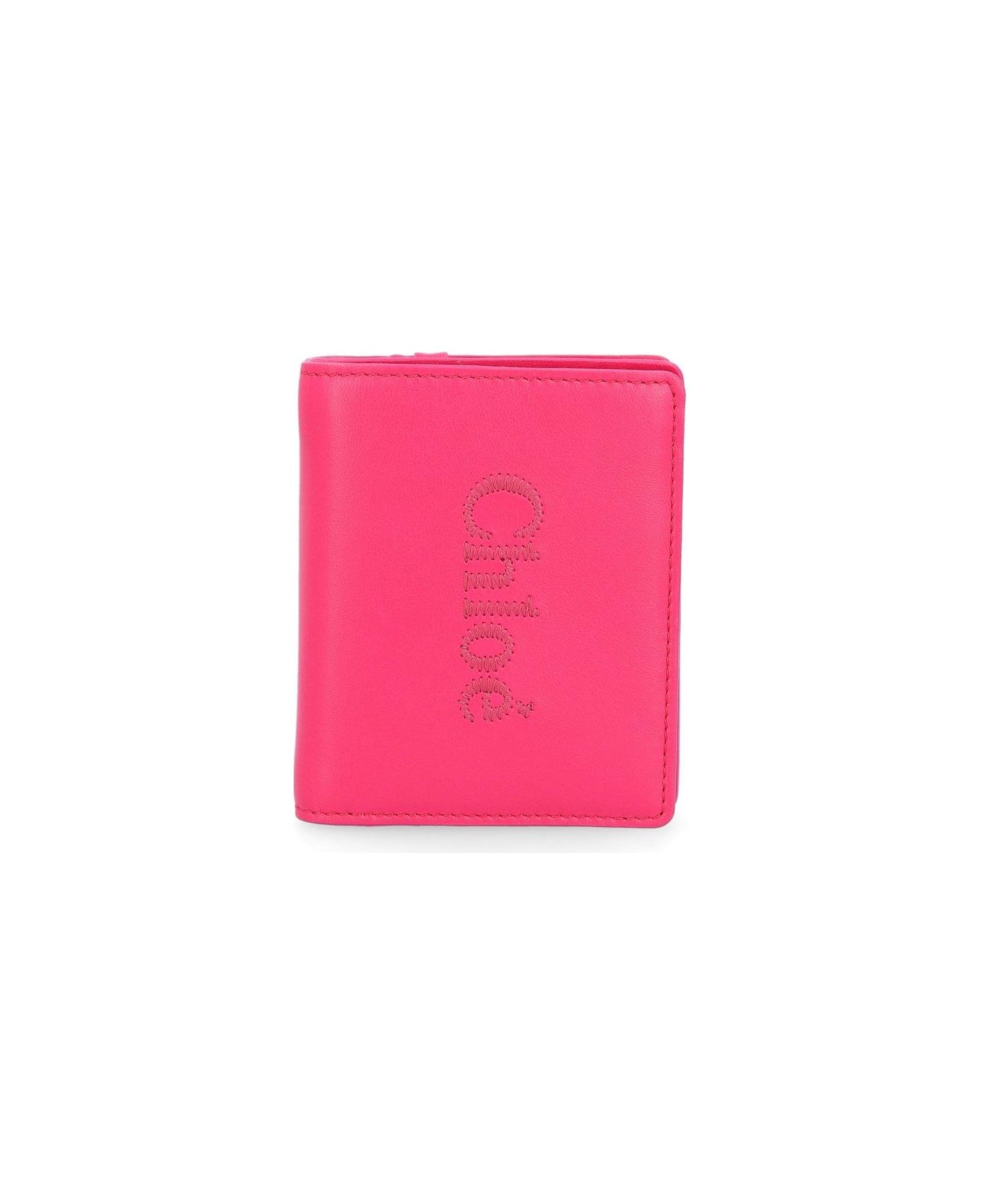 Chloé Sense Compact Bi-fold Wallet - Fizzy Pink