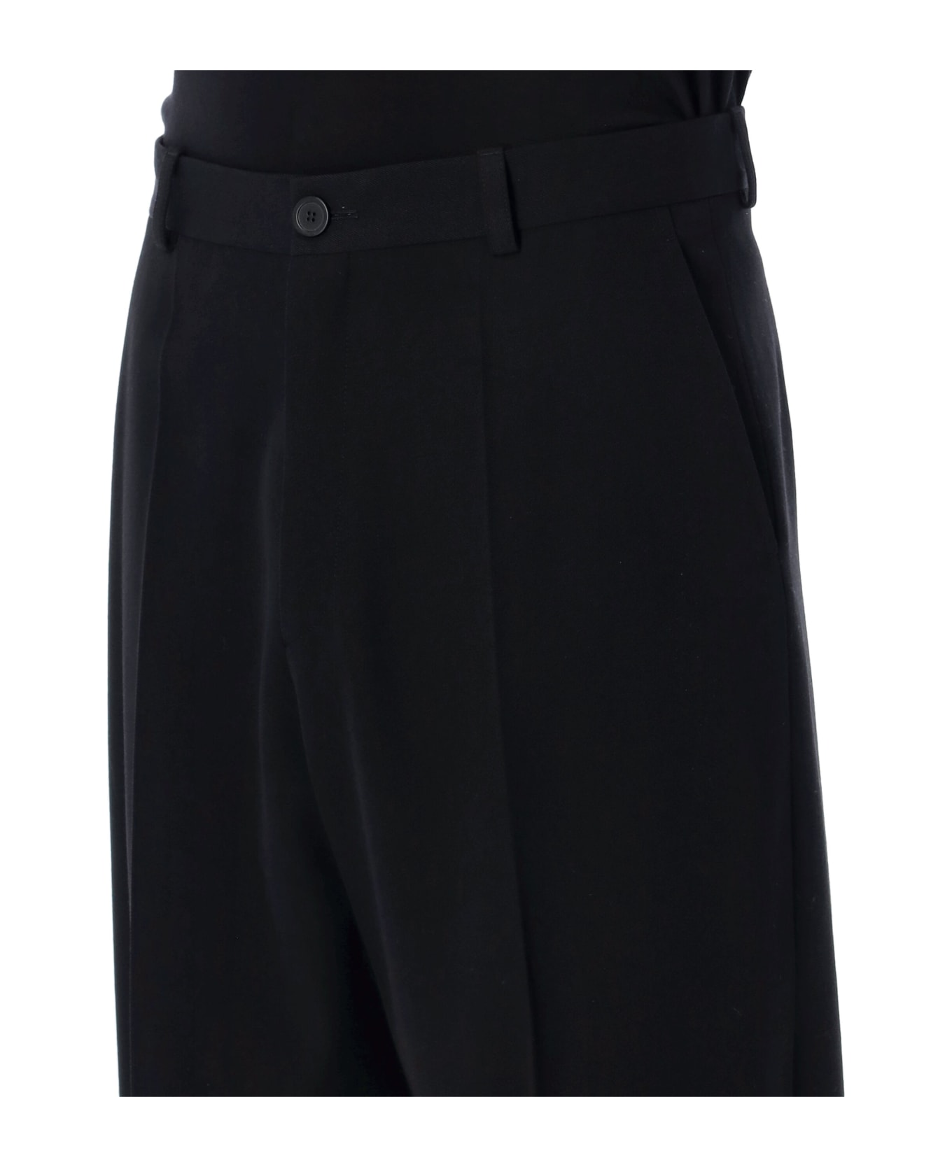 Balenciaga Pleated Tailoring Pants - Black ボトムス