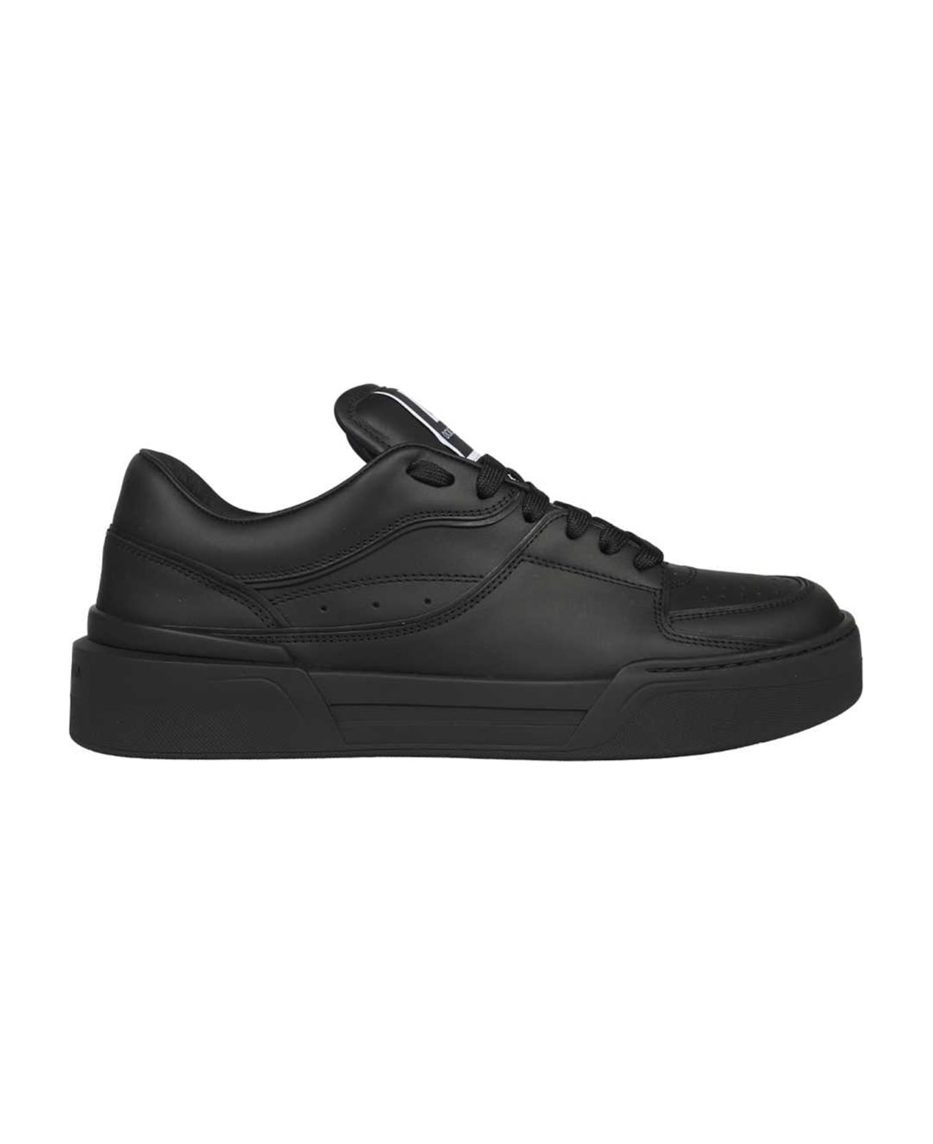 Dolce & Gabbana Leather Sneakers - Black