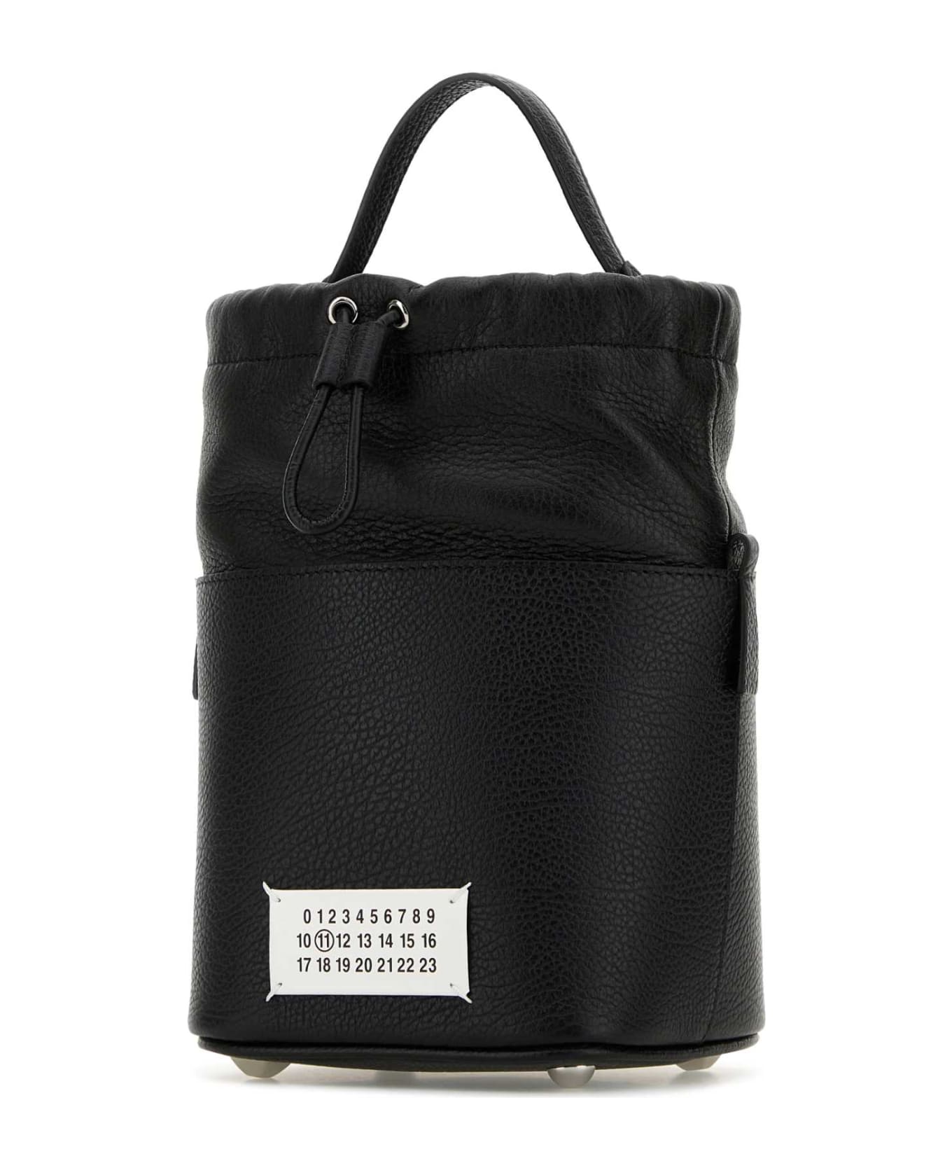 Maison Margiela Black Leather Mini 5ac Bucket Bag - BLACKBLACK