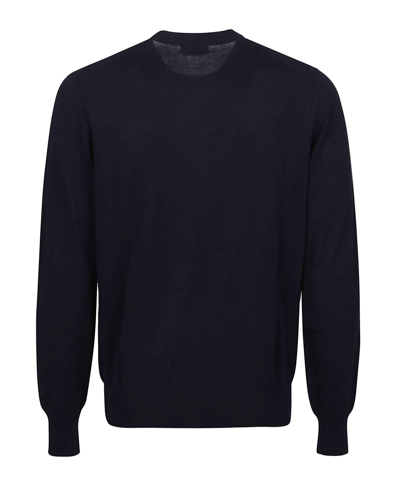 Ballantyne Plain Sweater - Navy ニットウェア