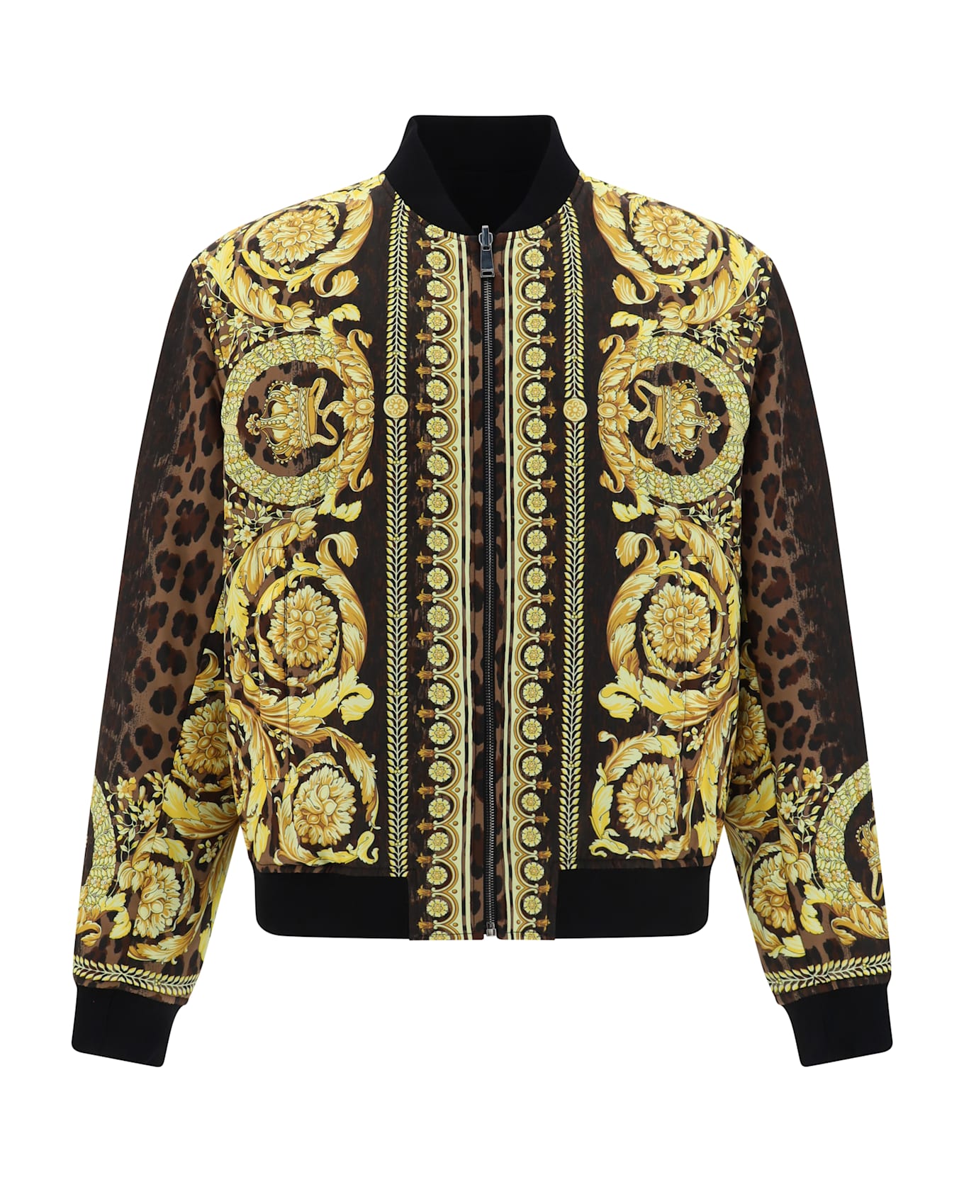 Versace Reversible Jacket - Chestnut+gold