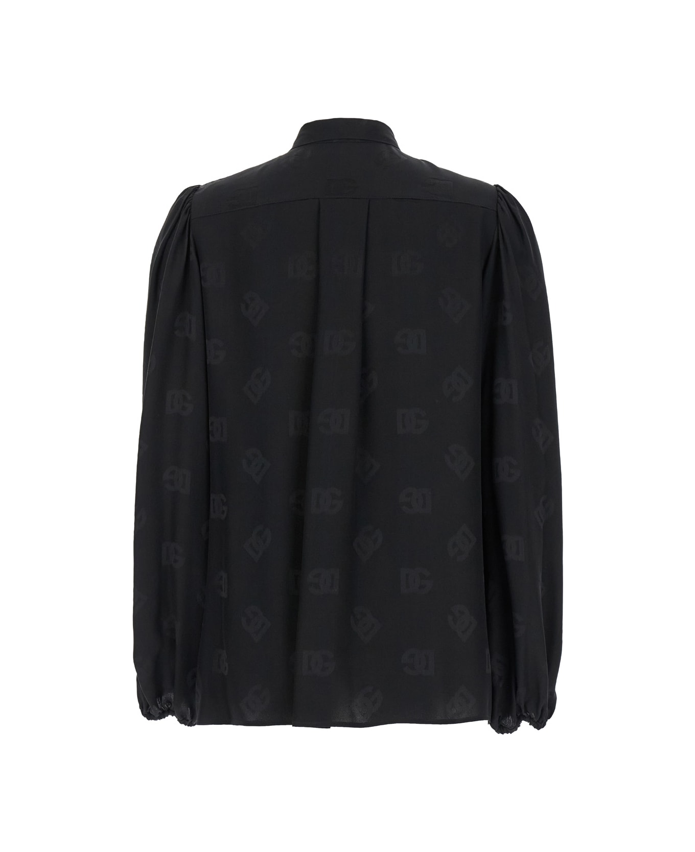 Dolce & Gabbana Dg Logo Blouse - BLACK