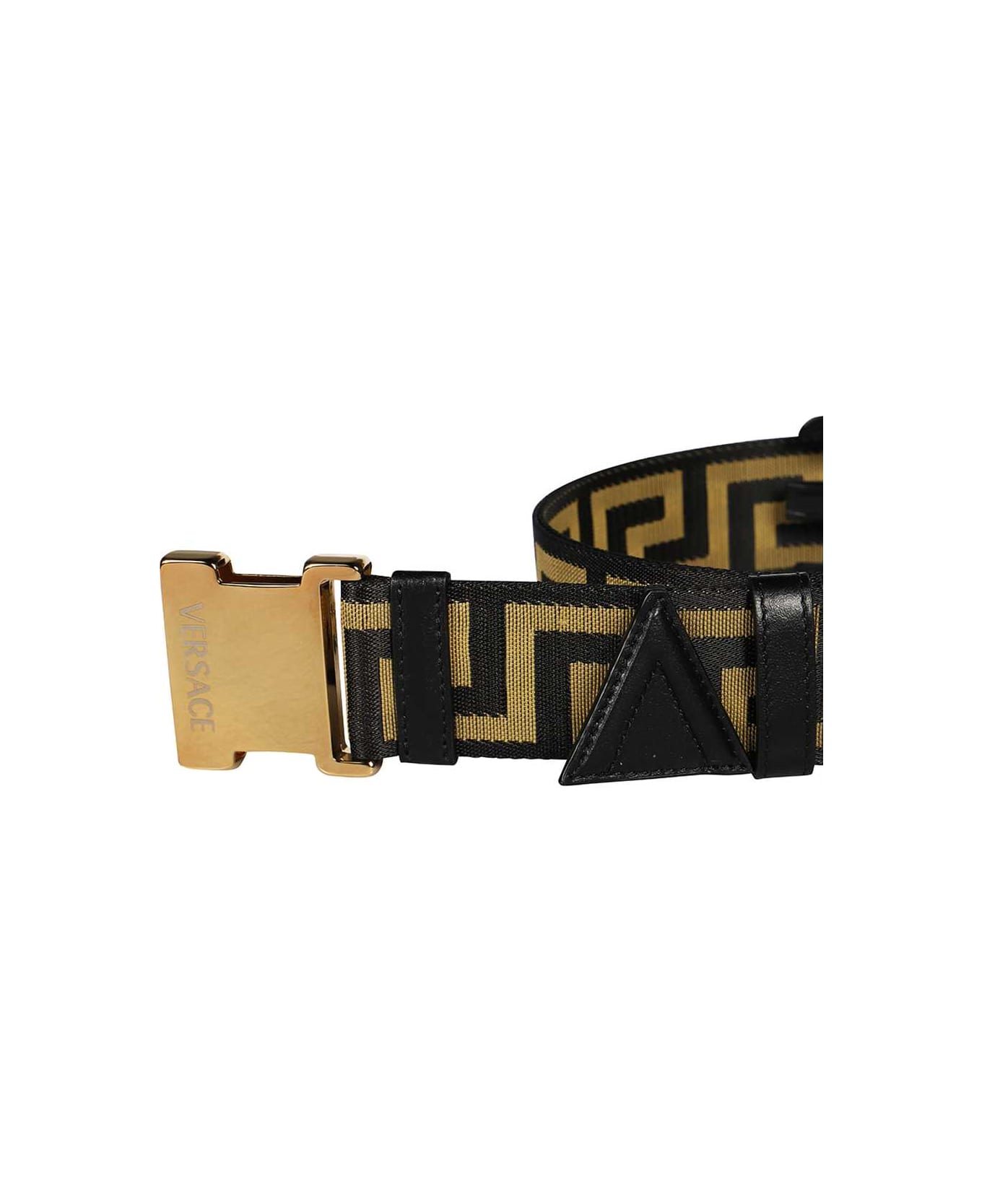 Versace Belt With Buckle - black