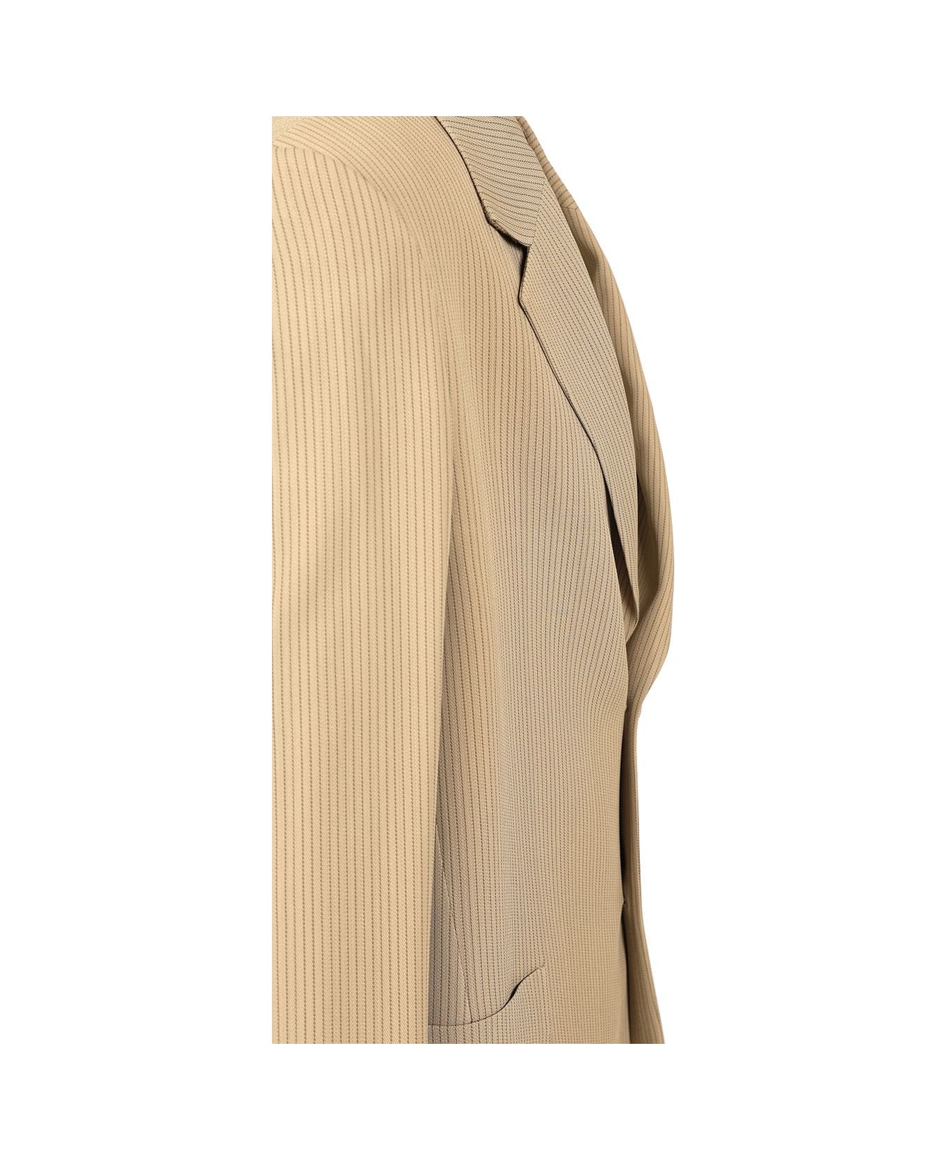 Golden Goose Striped Jacket - Beige