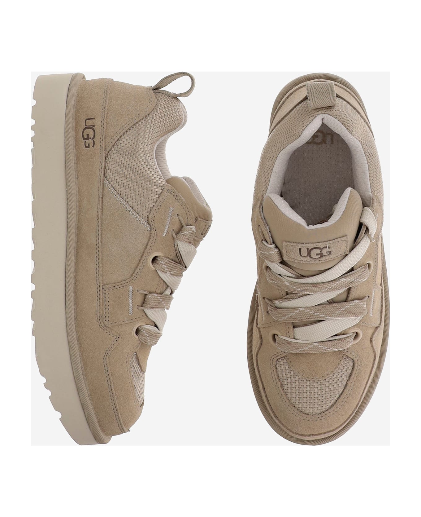 UGG Lo Lowmel Low Sneaker In Suede - Beige