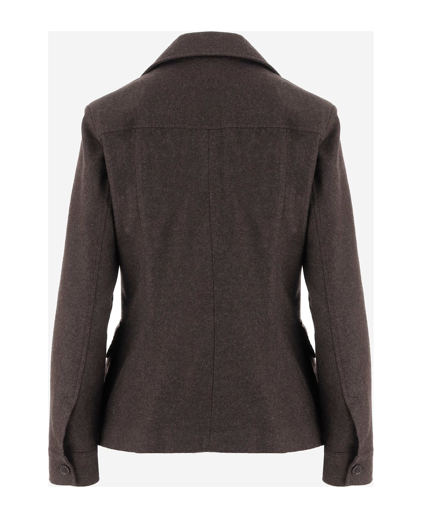 Aspesi Wool And Cashmere Jacket - Brown