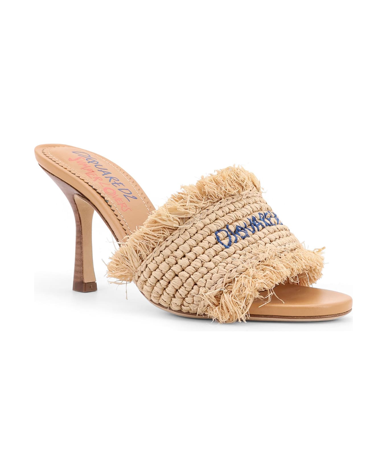 Dsquared2 Summer Lovers Rafia Sandals - Beige