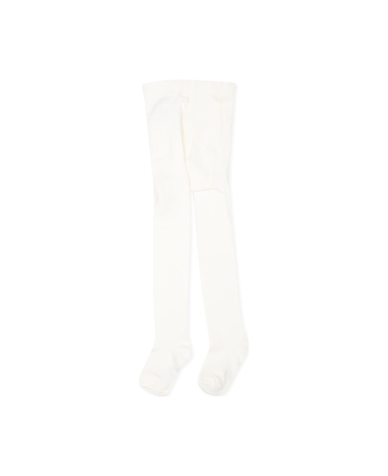Petit Bateau Ivory Tights For Baby Girl - Ivory