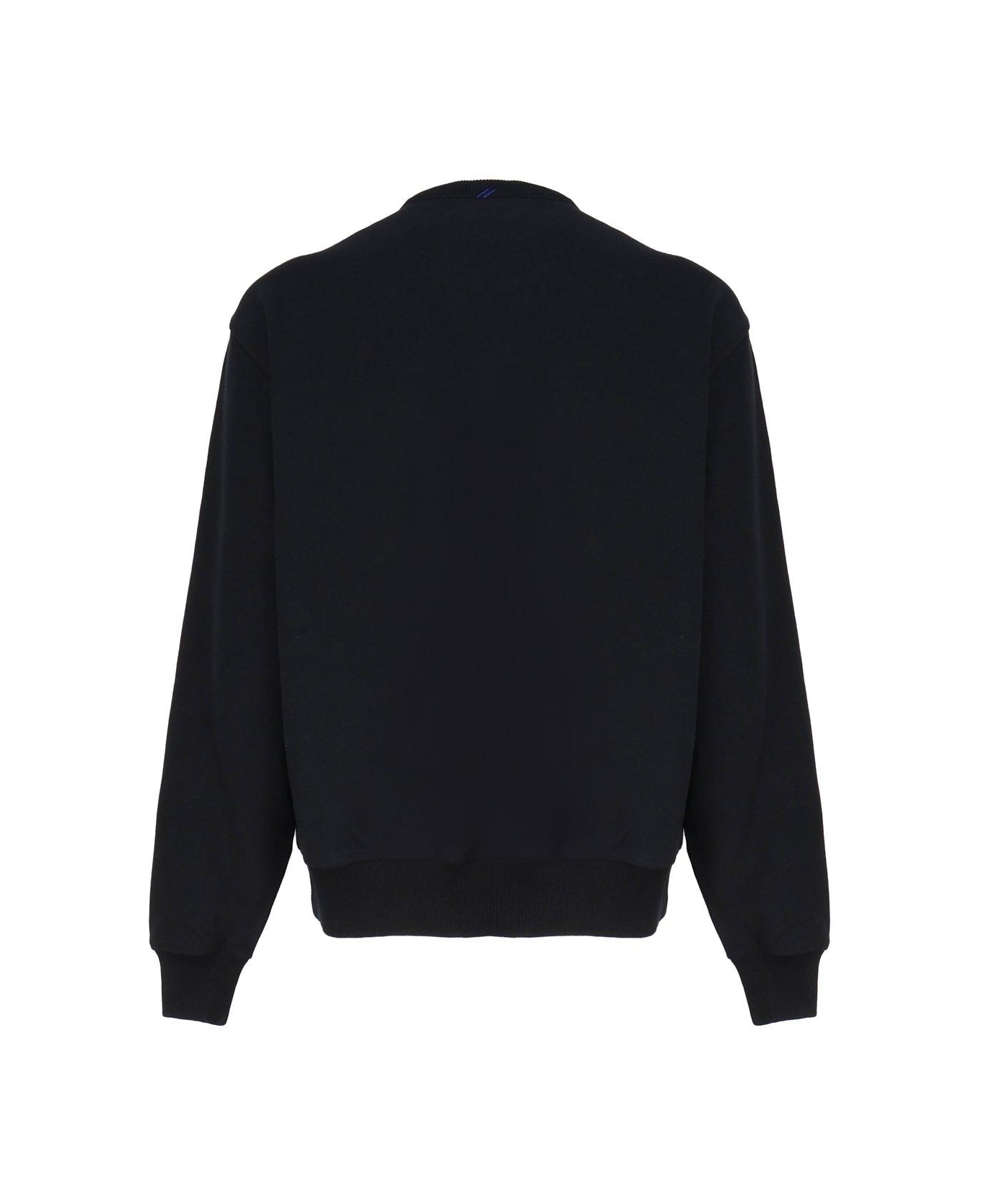 Burberry Logo Patch Crewneck Sweater - Black
